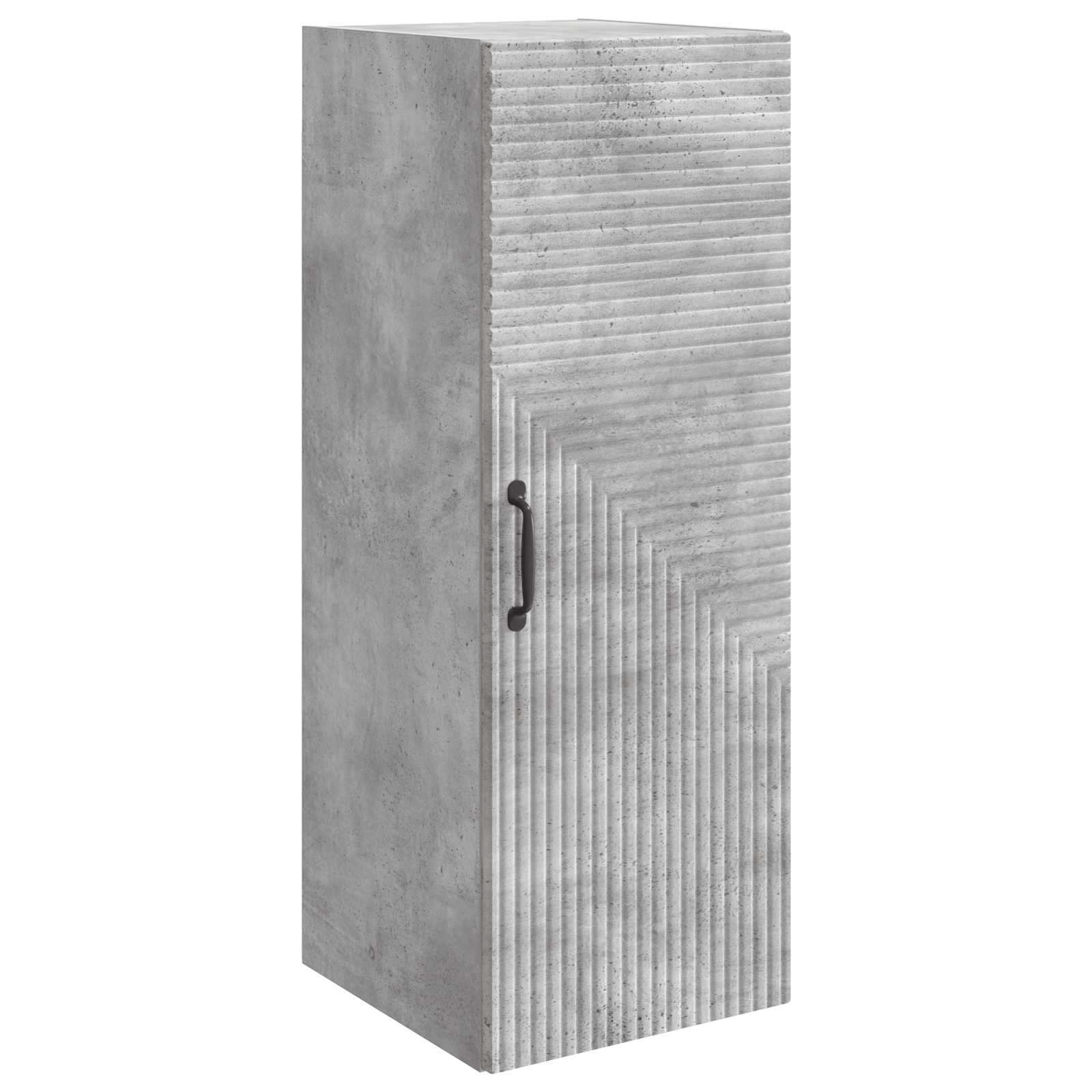 Wandkast Betongrijs 33 x 34,5 x 90 cm Bewerkt hout – afbeelding 2