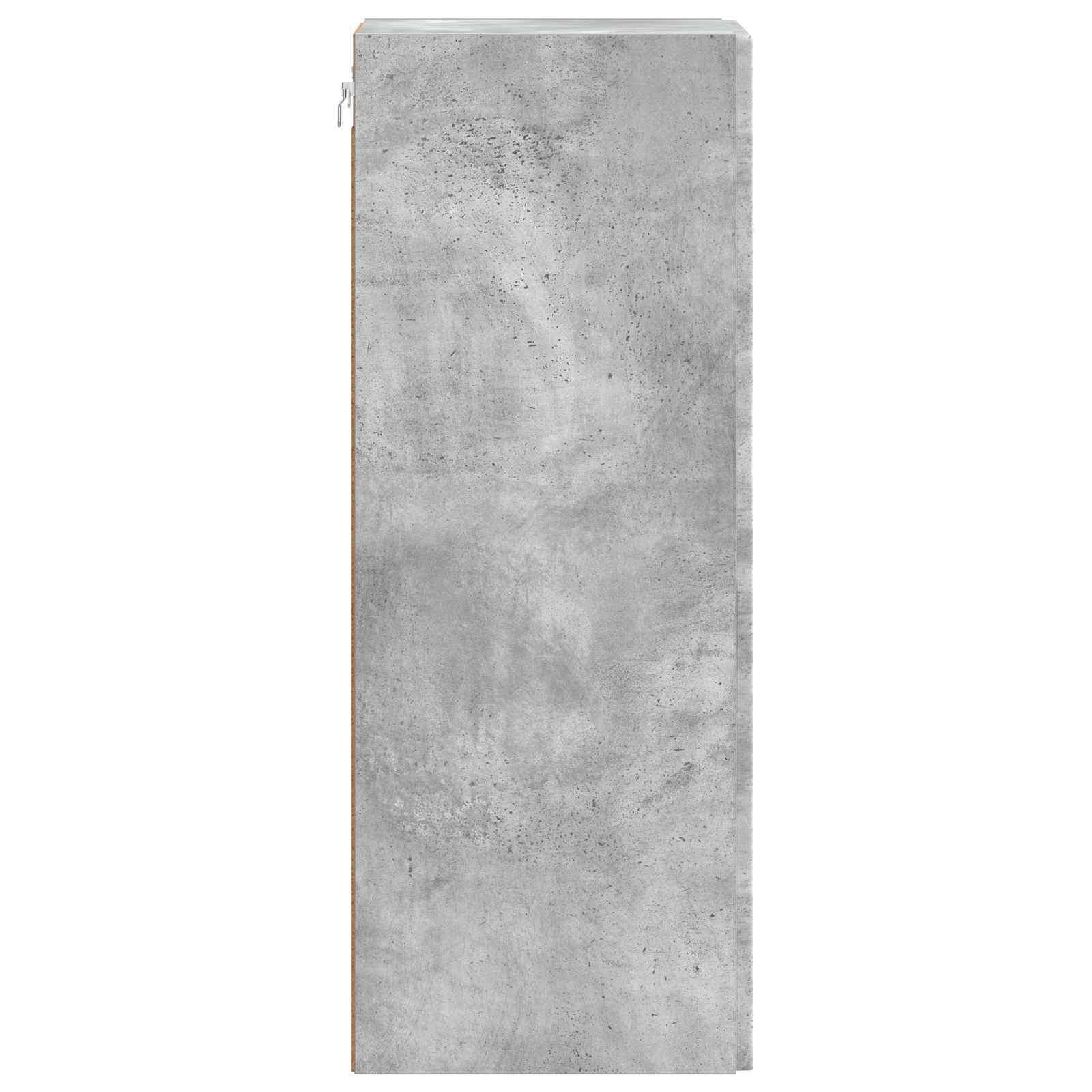 Wandkast Betongrijs 33 x 34,5 x 90 cm Bewerkt hout – afbeelding 5