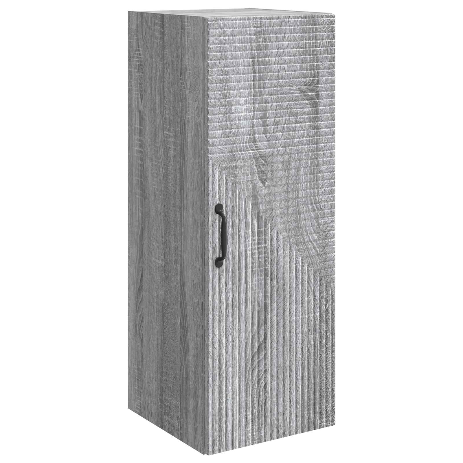 Wandkast Grijs Sonoma 33 x 34,5 x 90 cm Bewerkt hout – afbeelding 2