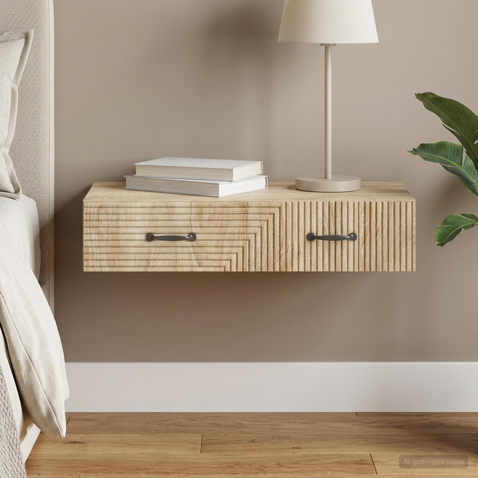 Wandmontage Zijtafel Sonoma Eiken 87,5 x 34,5 x 17 cm