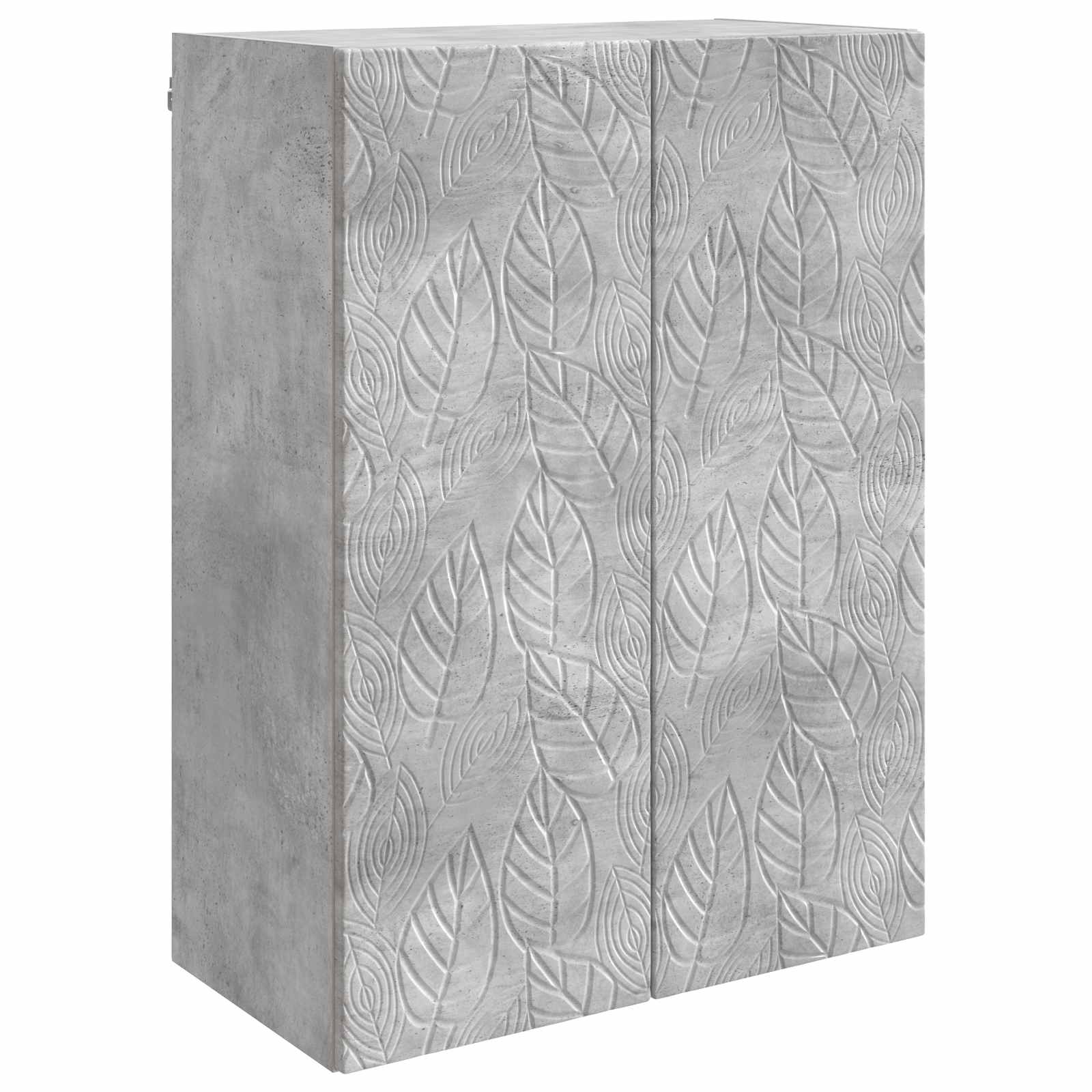 Wandkast Betongrijs 66 x 34,5 x 90 cm Bewerkt hout – afbeelding 2