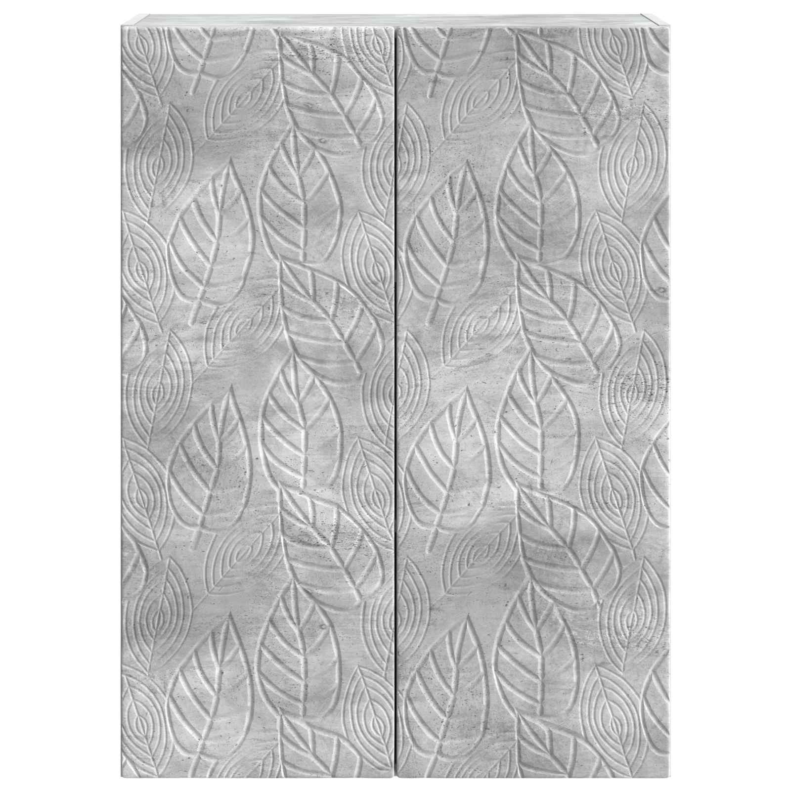 Wandkast Betongrijs 66 x 34,5 x 90 cm Bewerkt hout – afbeelding 4