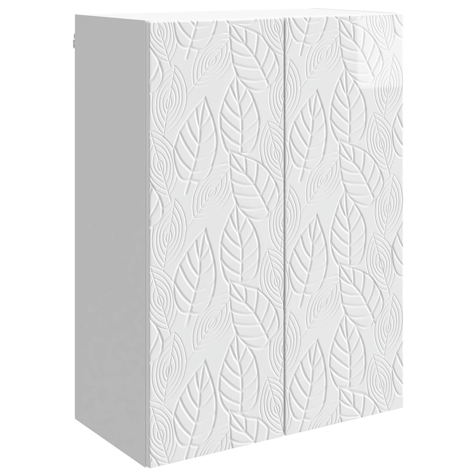 Wandkast Hoogglans Wit 66 x 34,5 x 90 cm Bewerkt hout – afbeelding 2