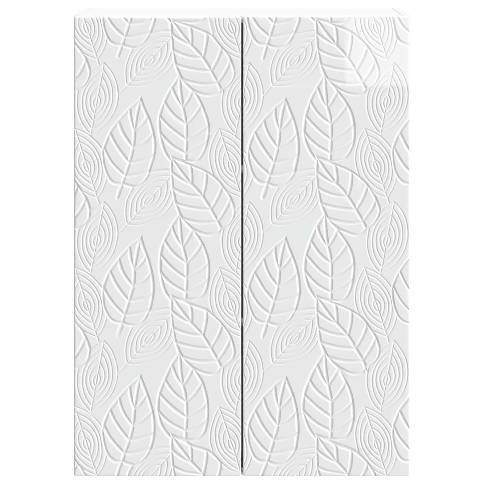 Wandkast Hoogglans Wit 66 x 34,5 x 90 cm Bewerkt hout – afbeelding 4