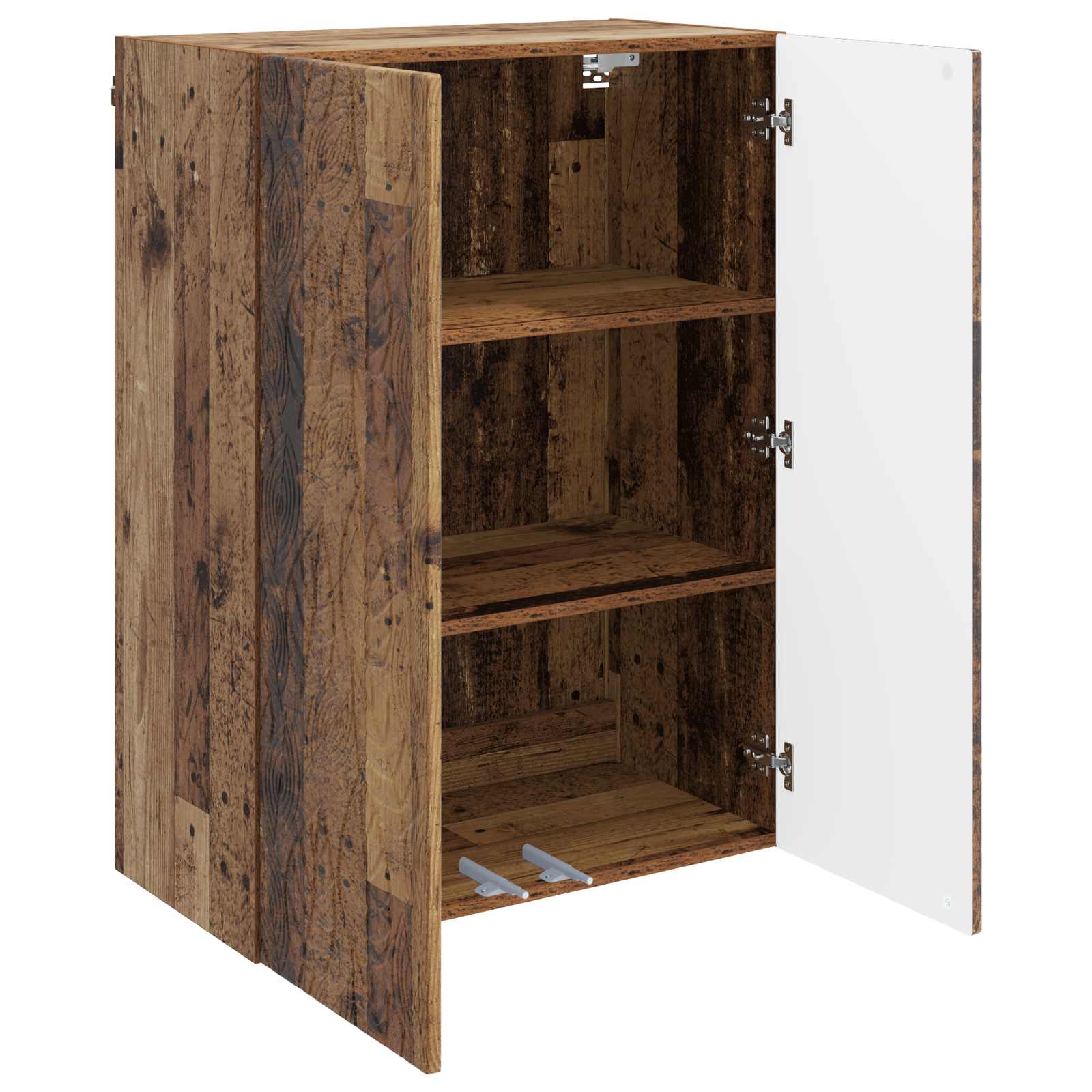 Wandkast Oud hout 66 x 34,5 x 90 cm Bewerkt hout – afbeelding 3