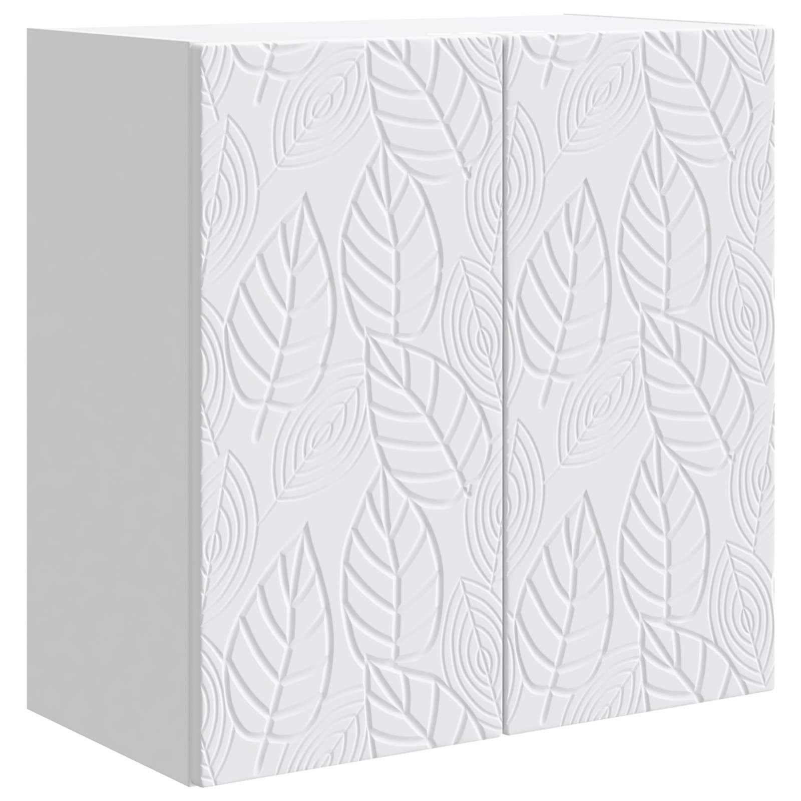 Wandkast Wit 59 x 31 x 60 cm Bewerkt hout – afbeelding 2