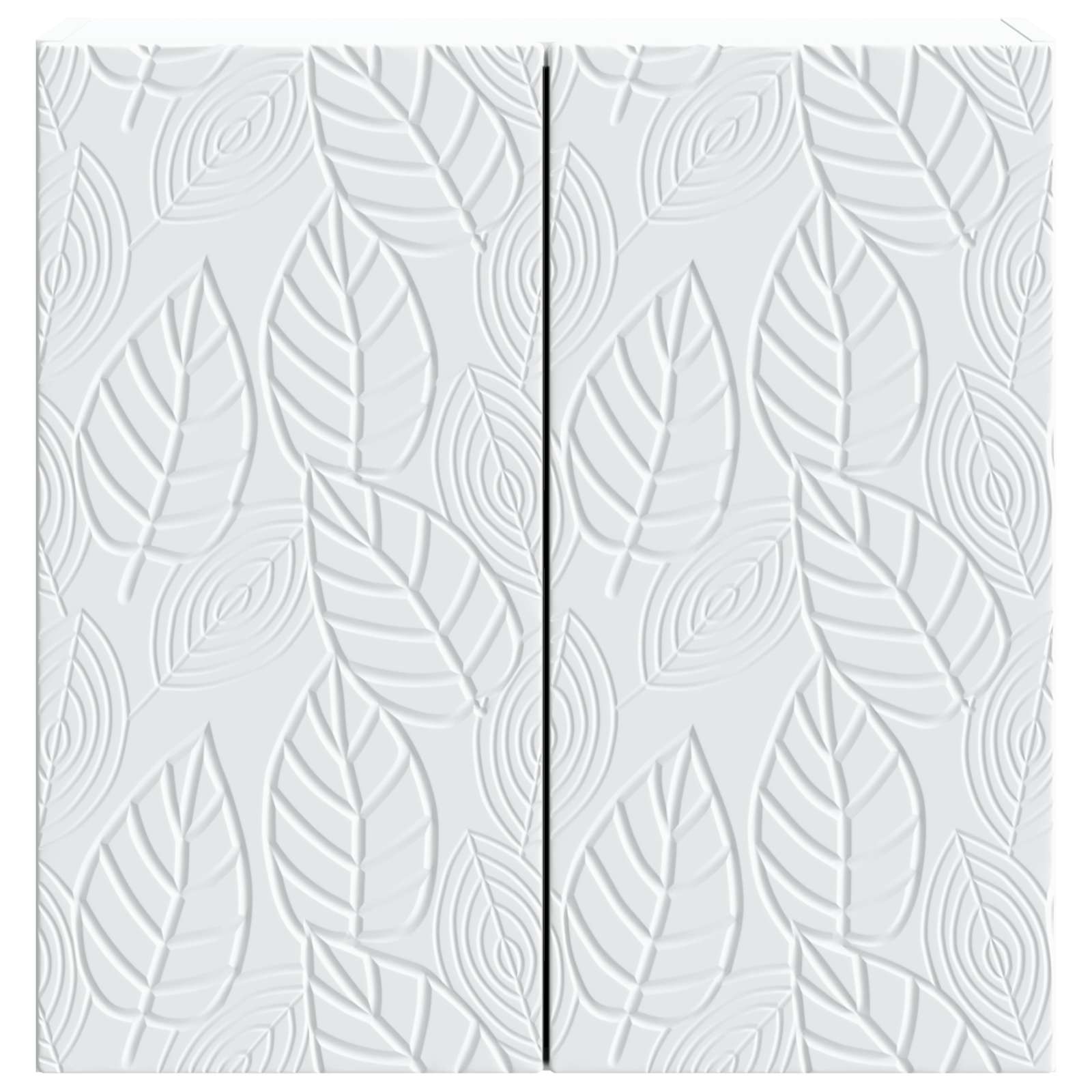 Wandkast Wit 59 x 31 x 60 cm Bewerkt hout – afbeelding 4