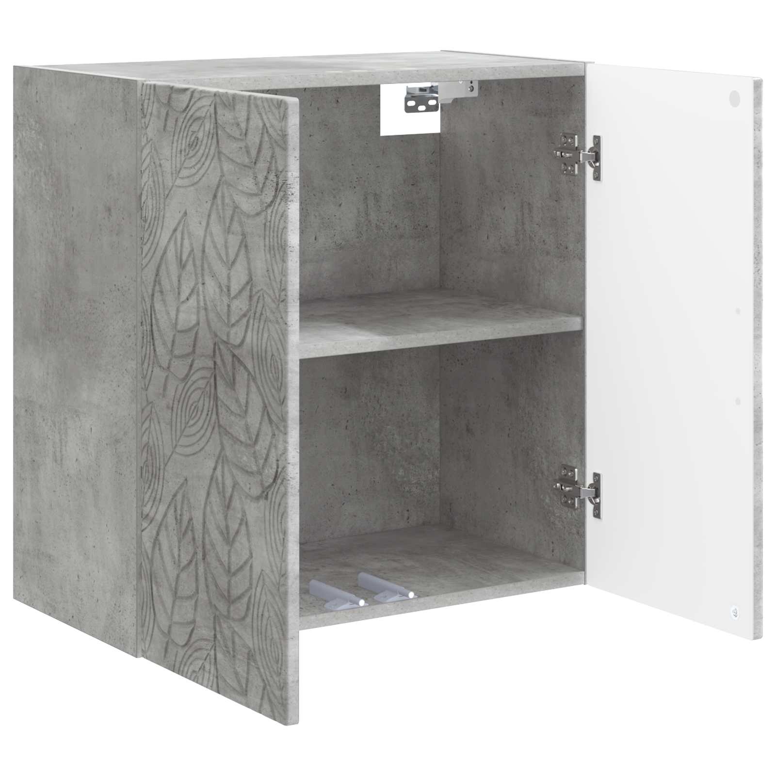 Wandkast Betongrijs 59 x 31 x 60 cm Bewerkt hout – afbeelding 3