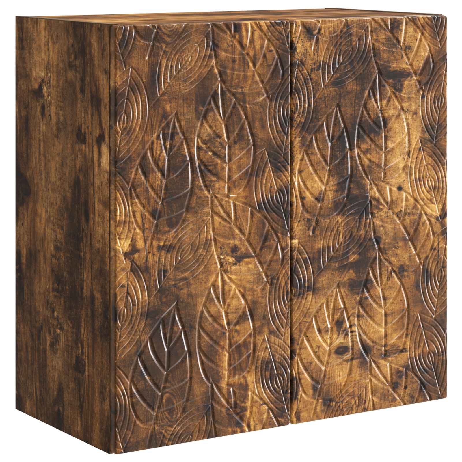 Wandkast Gerookt eiken 59 x 31 x 60 cm Bewerkt hout – afbeelding 2