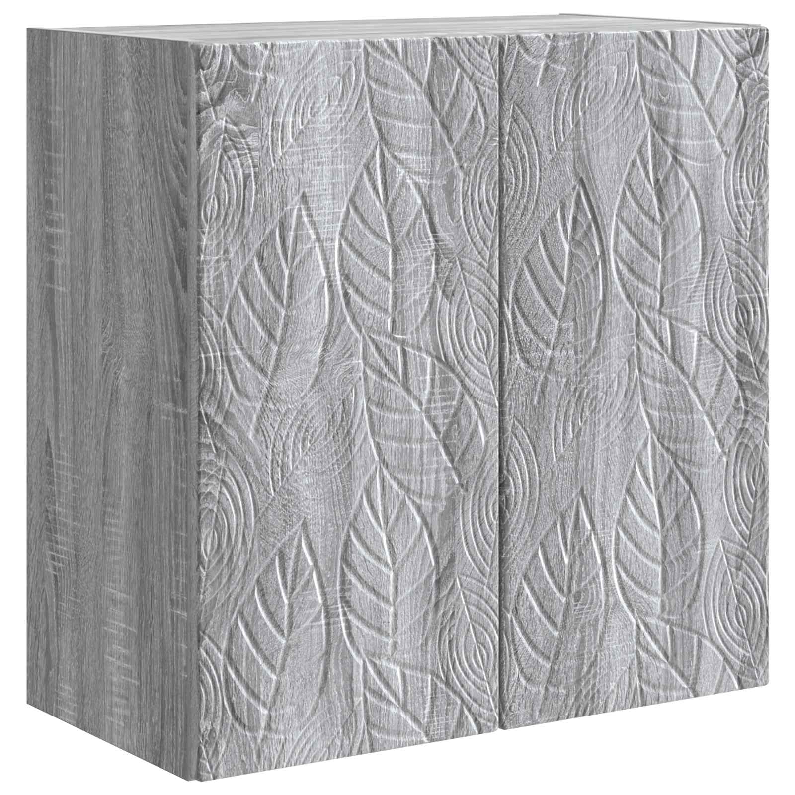 Wandkast Grijs Sonoma 59 x 31 x 60 cm Bewerkt hout – afbeelding 2