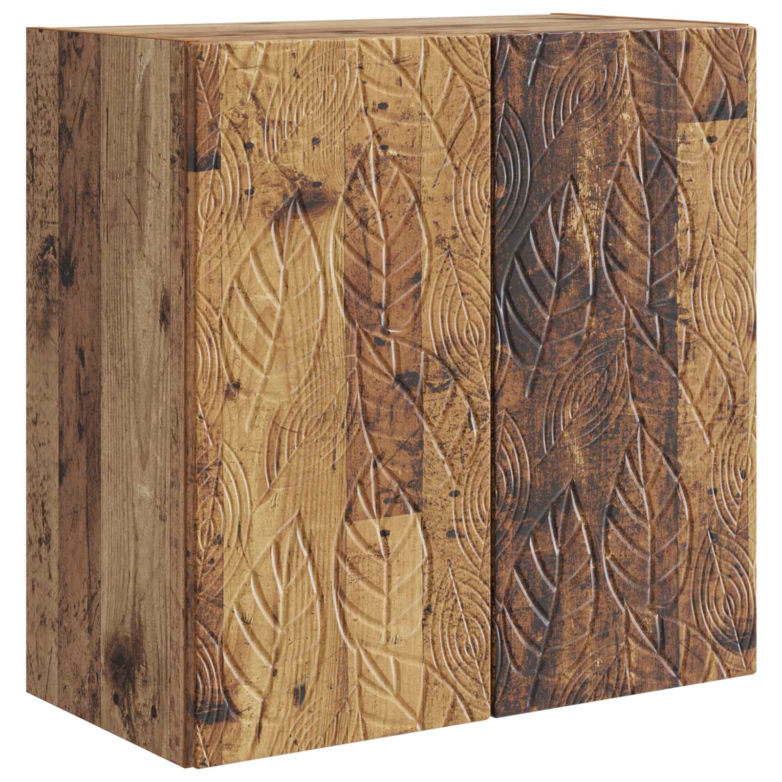 Wandkast Oud hout 59 x 31 x 60 cm Bewerkt hout – afbeelding 2