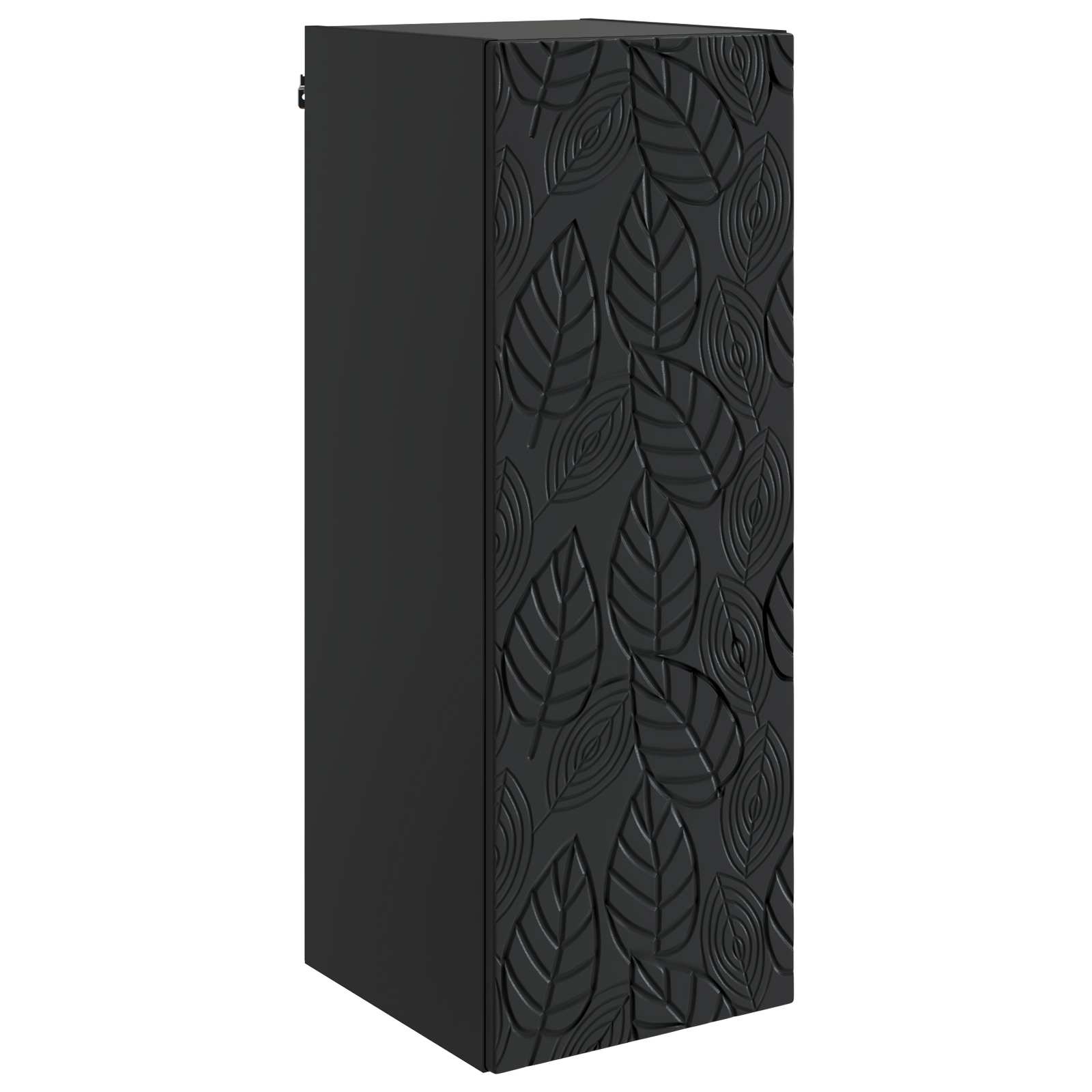 Wandkast Zwart 33 x 34,5 x 90 cm Bewerkt hout – afbeelding 2