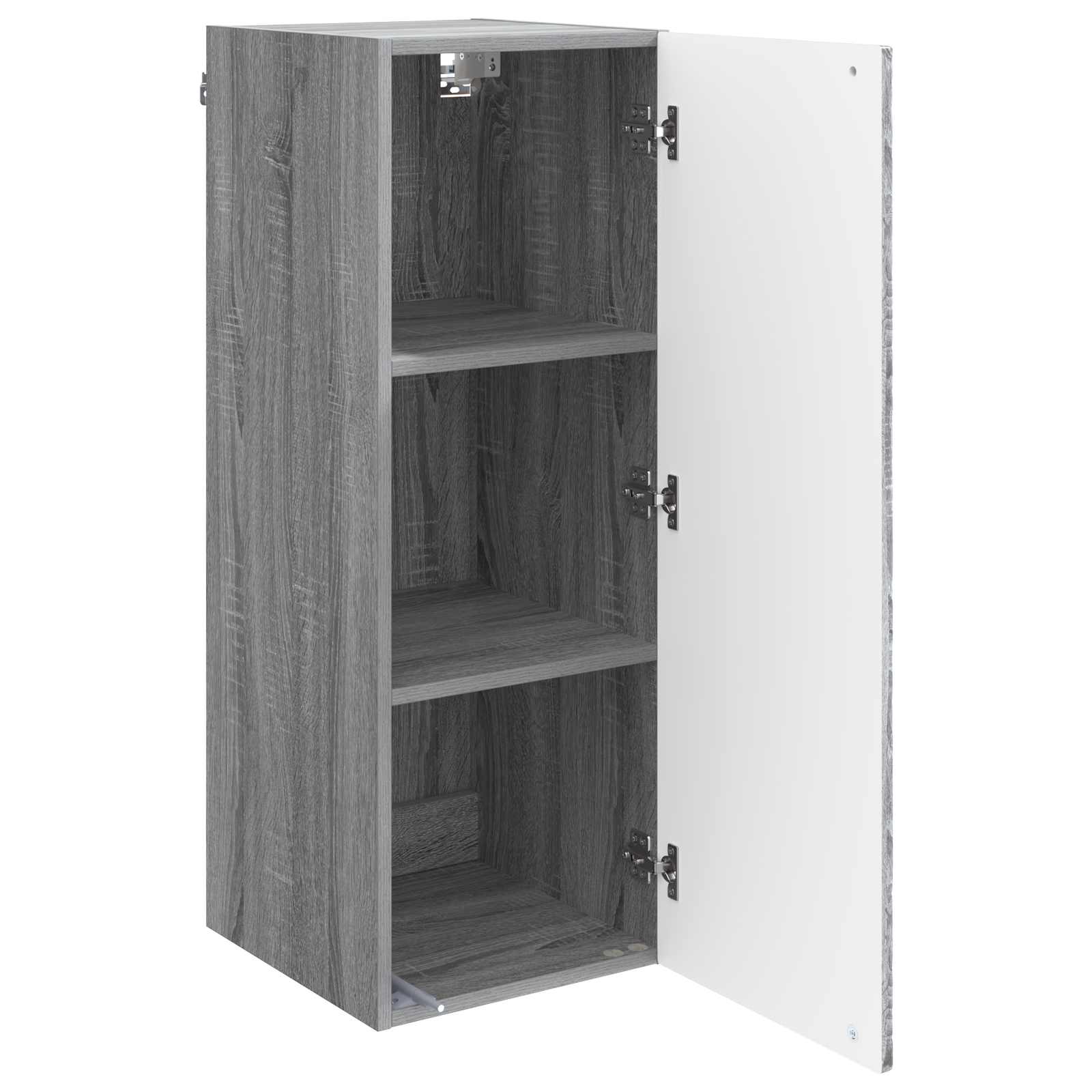 Wandkast Grijs Sonoma 33 x 34,5 x 90 cm Bewerkt hout – afbeelding 3