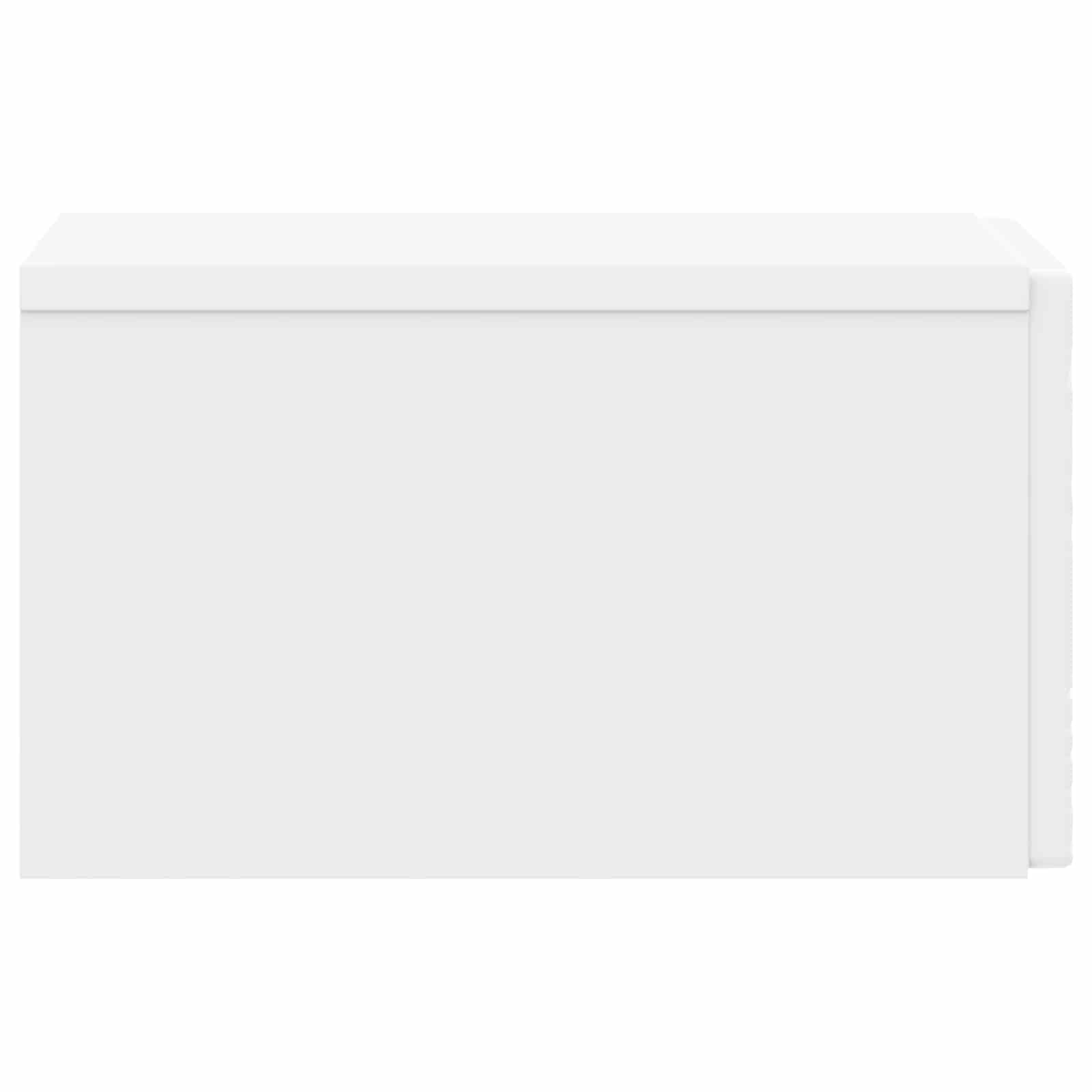 Wandmontage Zijtafel 2 pcs Wit 34,5 x 33 x 20 cm Bewerkt hout – afbeelding 7