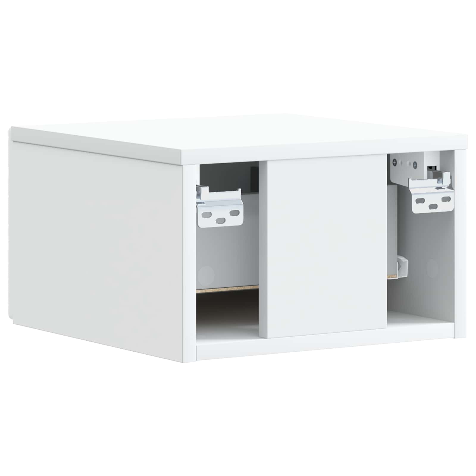 Wandmontage Zijtafel 2 pcs Wit 34,5 x 33 x 20 cm Bewerkt hout – afbeelding 8