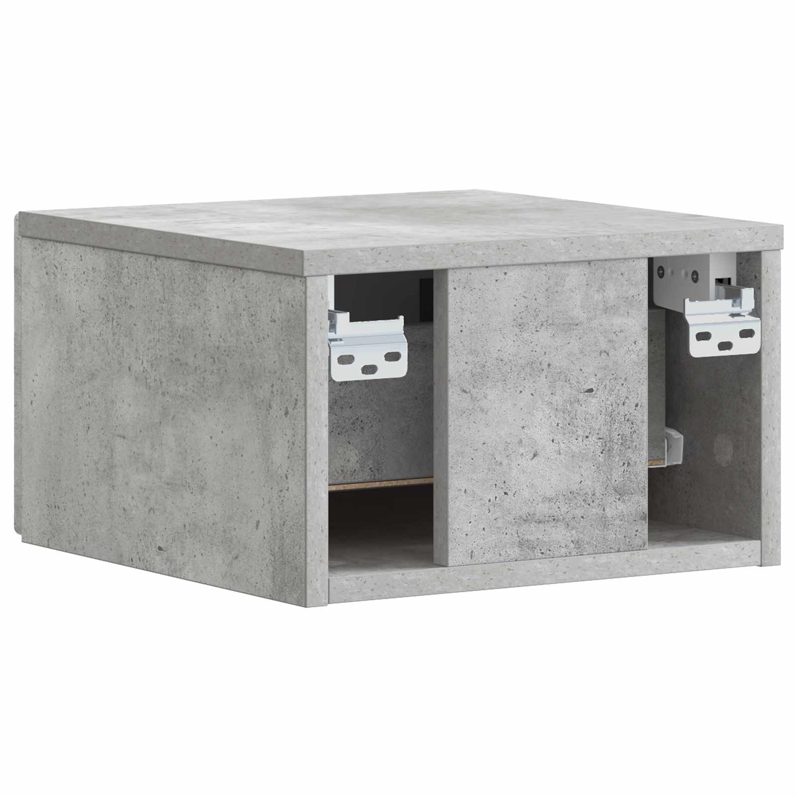 Wandmontage Zijtafel 2 pcs Betongrijs 34,5 x 33 x 20 cm – afbeelding 8