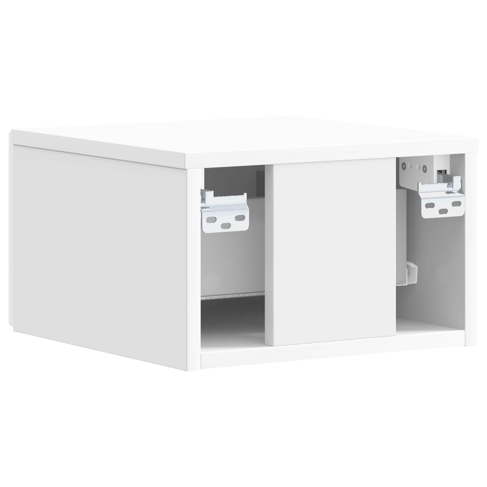Wandmontage Zijtafel 2 pcs Hoogglans Wit 34,5 x 33 x 20 cm – afbeelding 8
