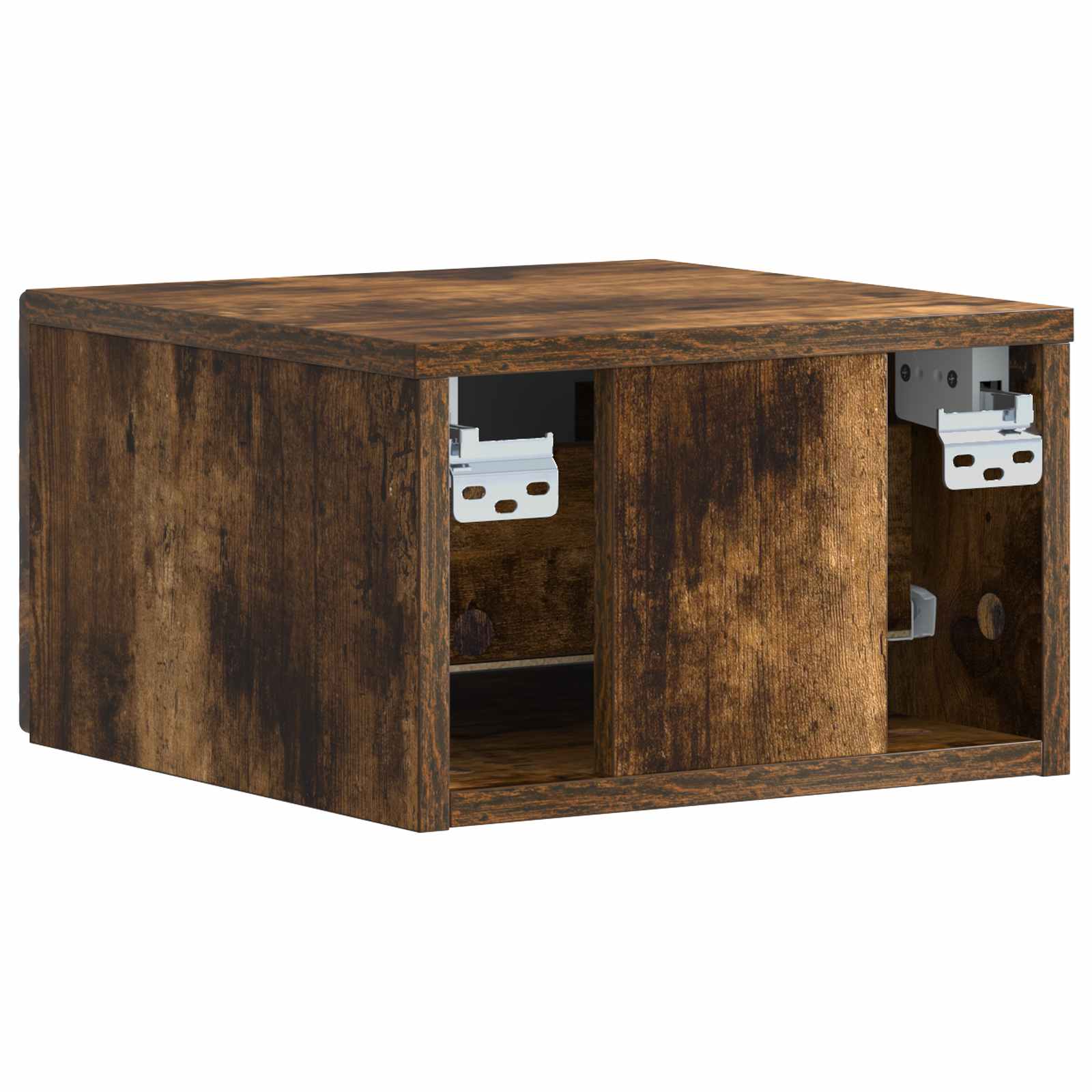 Wandmontage Zijtafel Gerookt eiken 34,5 x 33 x 20 cm – afbeelding 6
