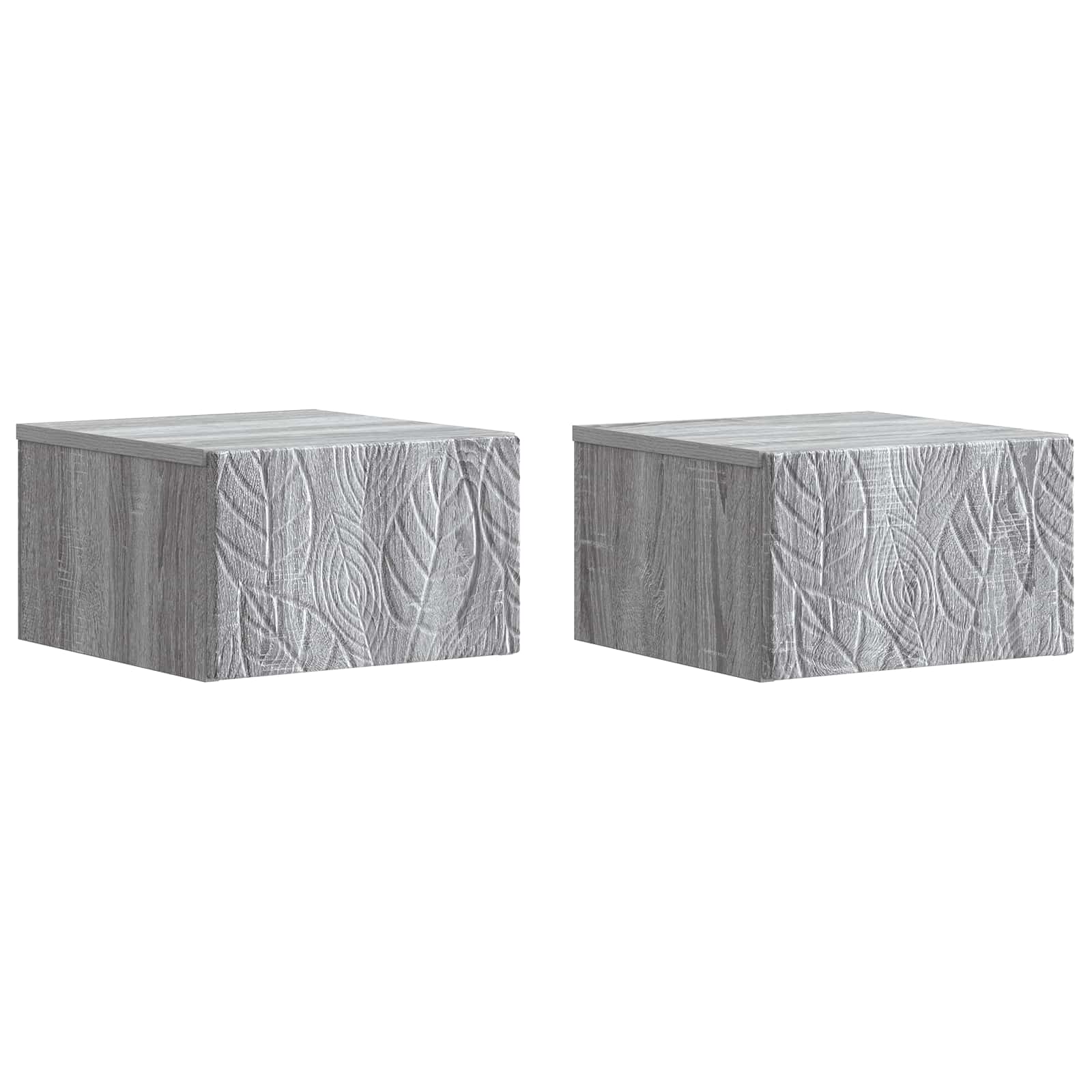 Wandmontage Zijtafel 2 pcs Grijs Sonoma 34,5 x 33 x 20 cm – afbeelding 2