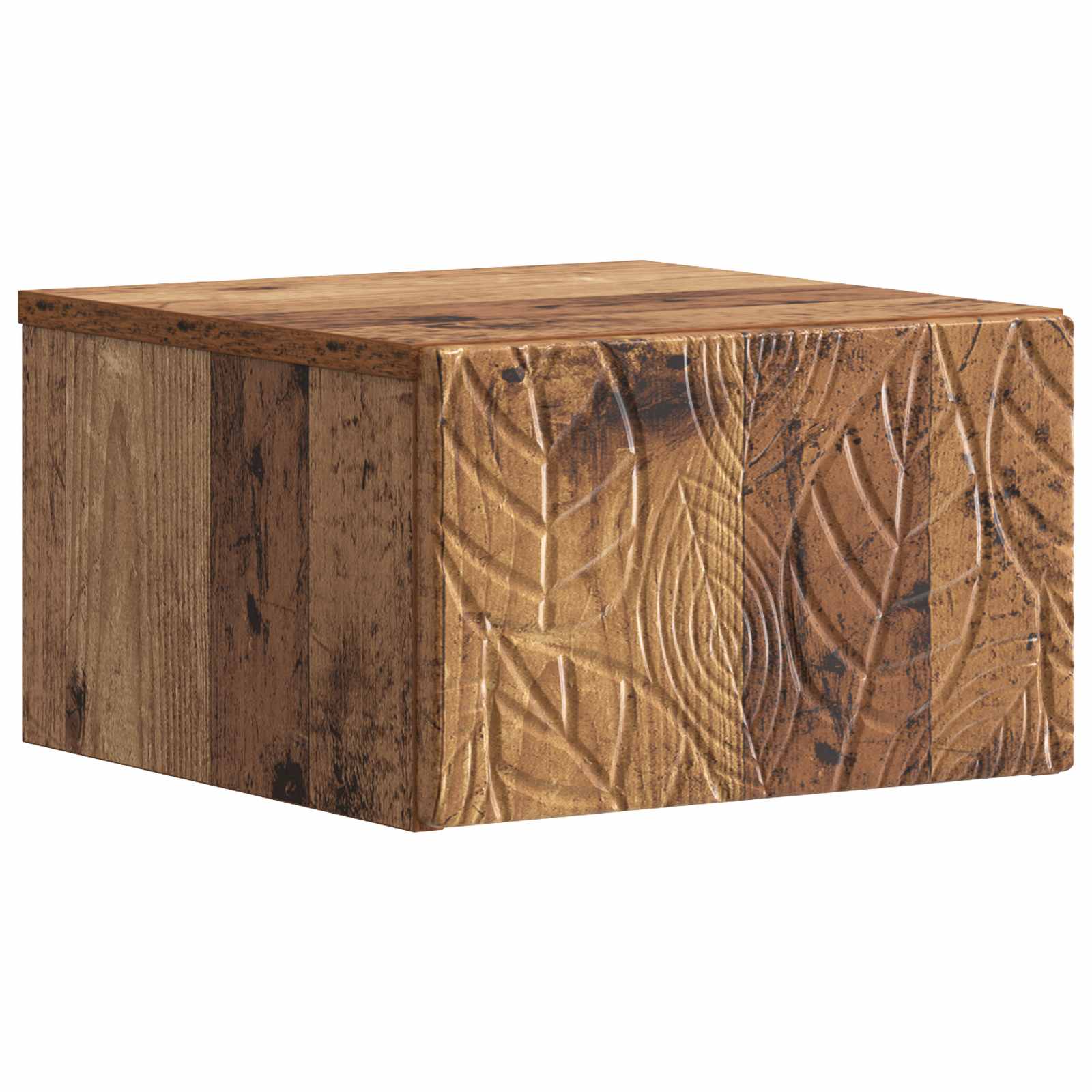 Wandmontage Zijtafel Oud hout 34,5 x 33 x 20 cm Bewerkt hout – afbeelding 2