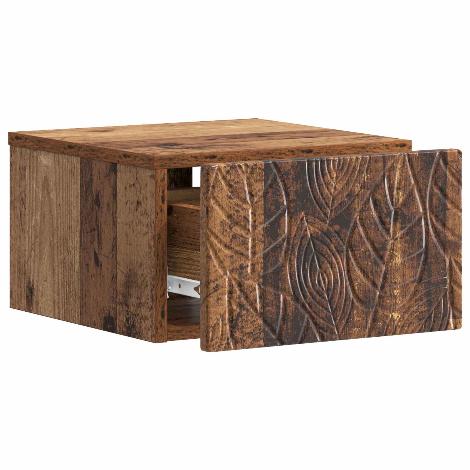 Wandmontage Zijtafel Oud hout 34,5 x 33 x 20 cm Bewerkt hout – afbeelding 3