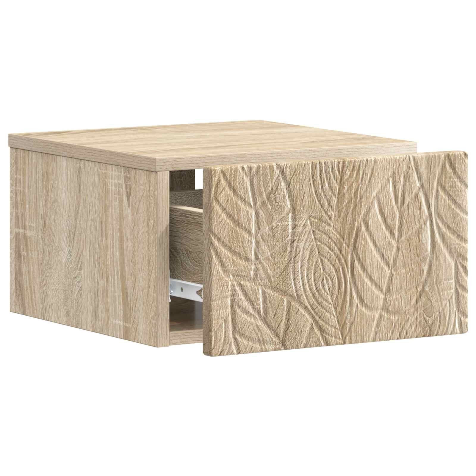 Wandbeugel Bedkast Sonoma Eiken 49 x 34,5 x 20 cm Bewerkt hout – afbeelding 3