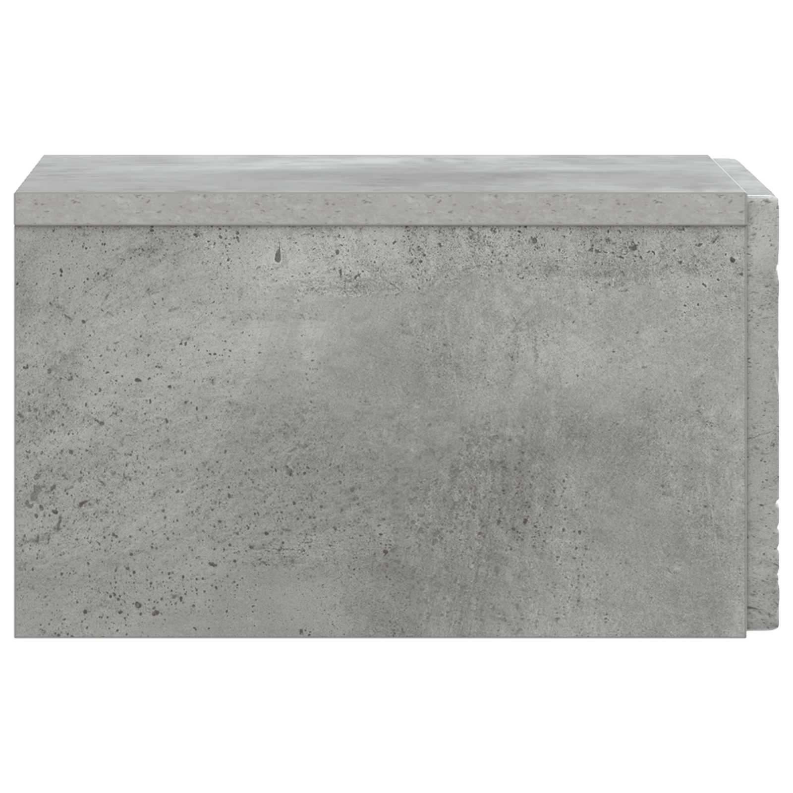 Wandbeugel Bedkast Betongrijs 49 x 34,5 x 20 cm Bewerkt hout – afbeelding 5