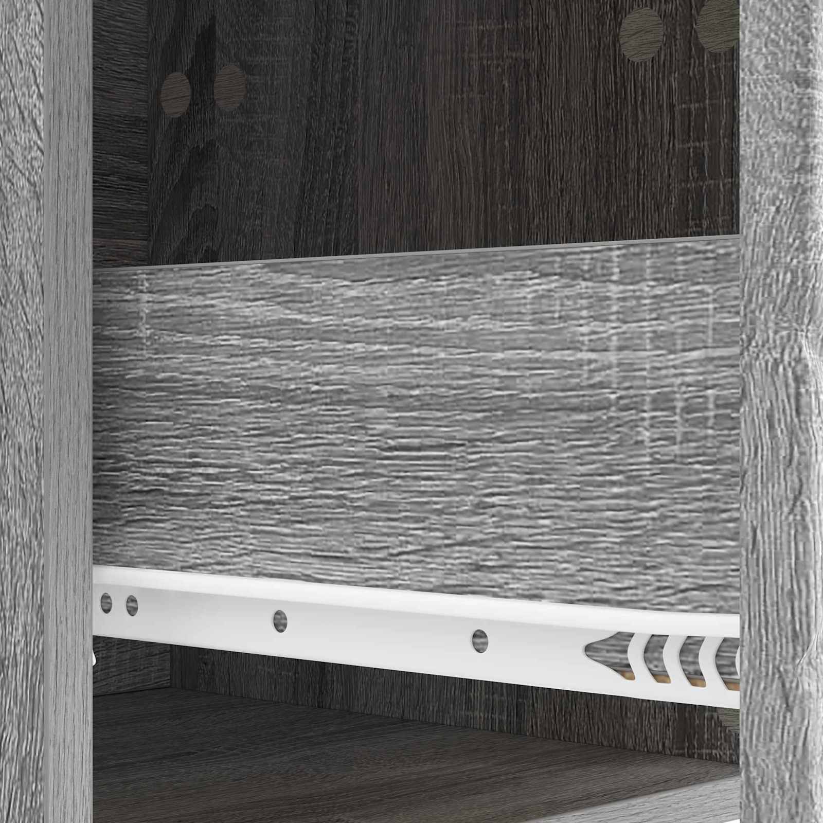 Wandbeugel Bedkast Grijs Sonoma 49 x 34,5 x 20 cm Bewerkt hout – afbeelding 8