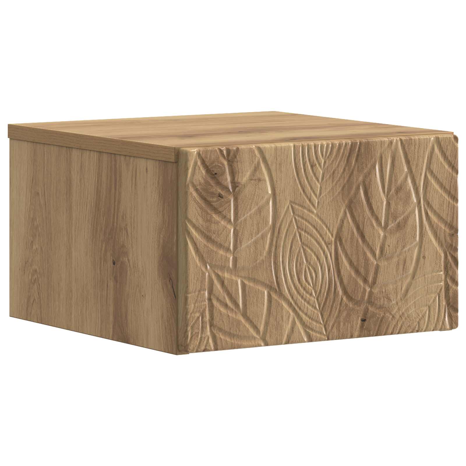 Wandbeugel Bedkast Artisanaal eiken 49 x 34,5 x 20 cm – afbeelding 2