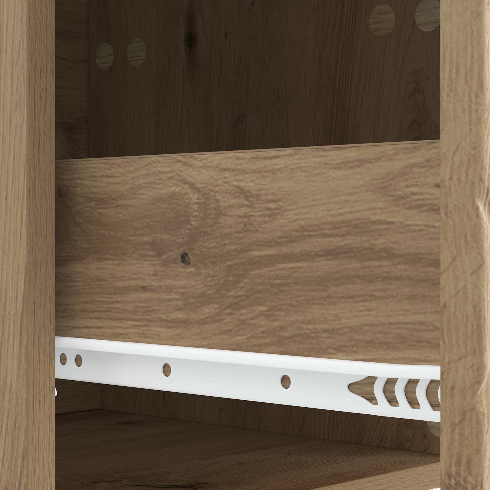 Wandbeugel Bedkast Artisanaal eiken 49 x 34,5 x 20 cm – afbeelding 8