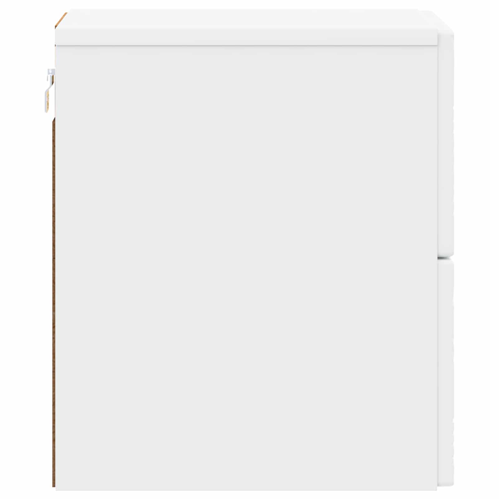 Wandbeugel Bedkast 2 pcs Wit 34,5 x 33 x 40 cm Bewerkt hout – afbeelding 7