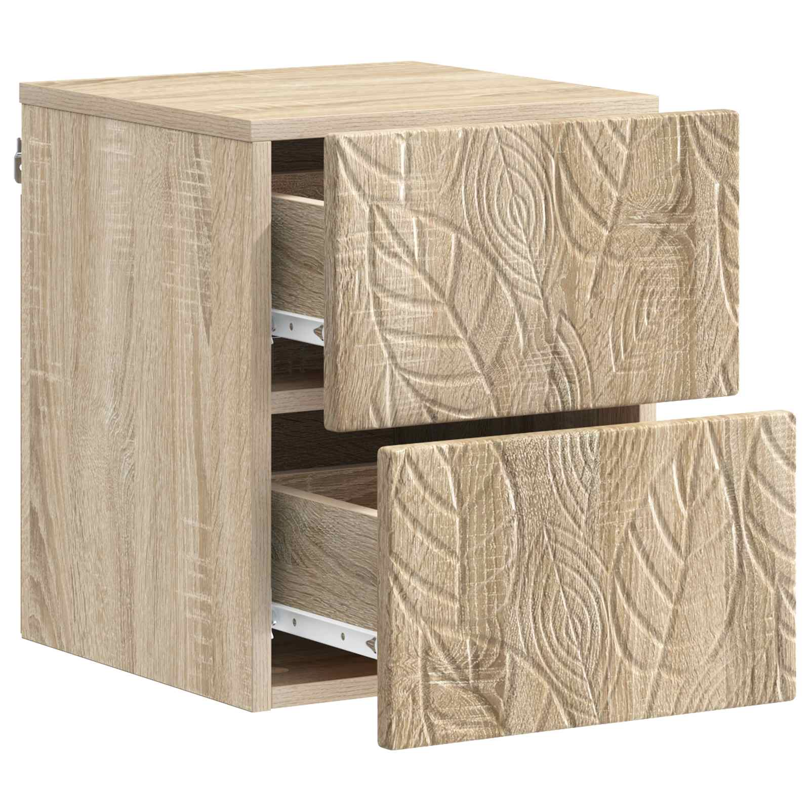 Wandbeugel Bedkast Sonoma Eiken 34,5 x 33 x 40 cm Bewerkt hout – afbeelding 3