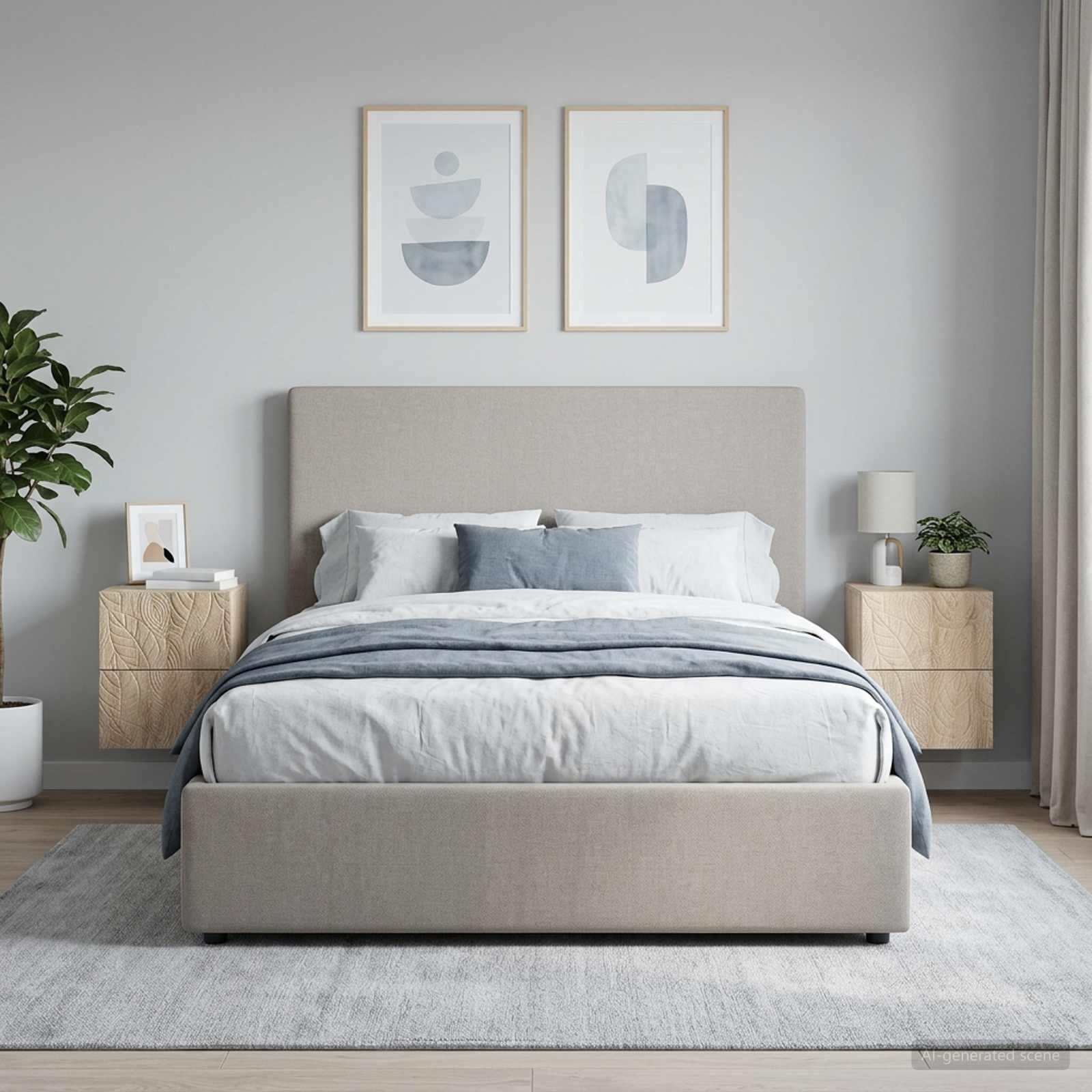 Wandbeugel Bedkast 2 pcs Sonoma Eiken 34,5 x 33 x 40 cm – afbeelding 3