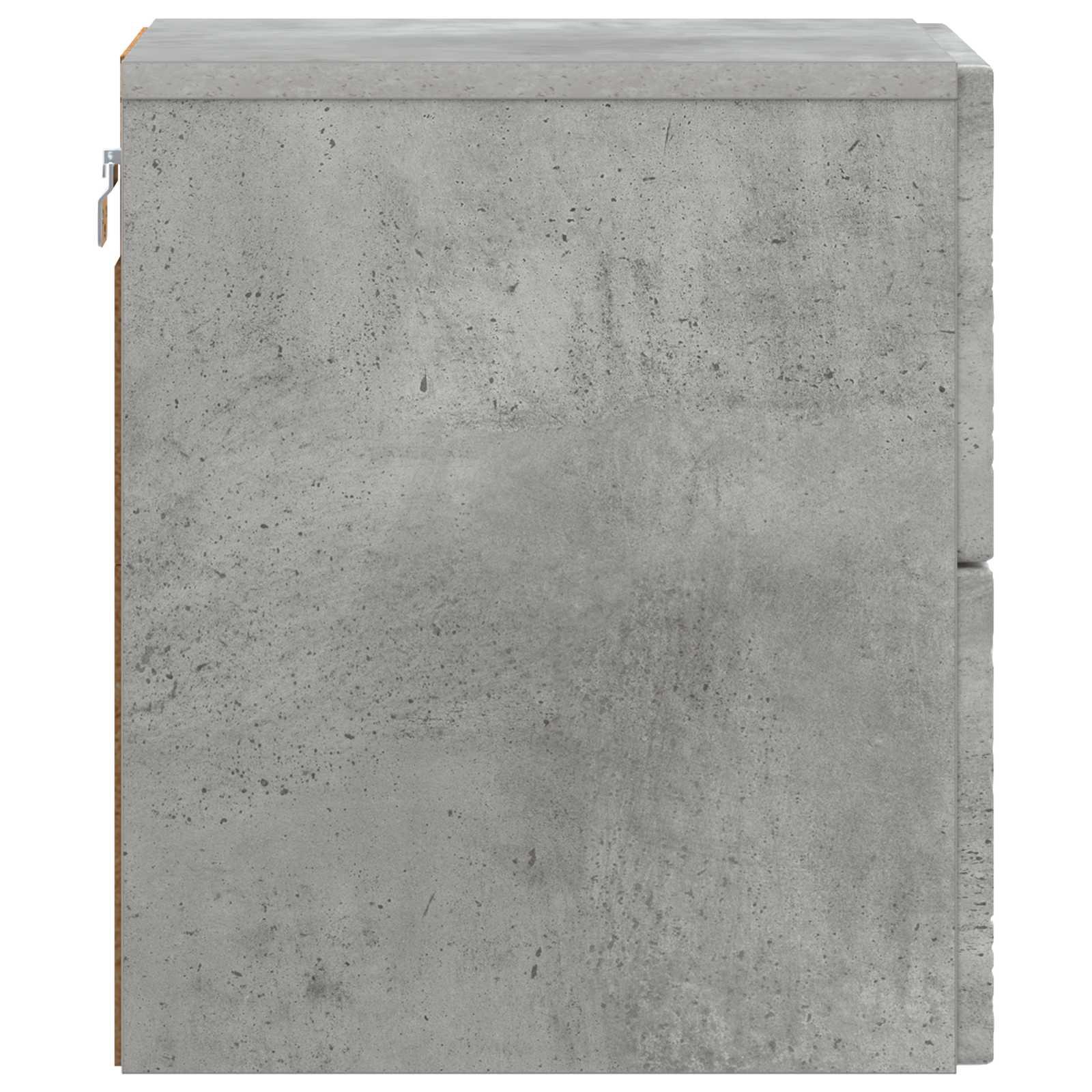 Wandbeugel Bedkast Betongrijs 34,5 x 33 x 40 cm Bewerkt hout – afbeelding 5