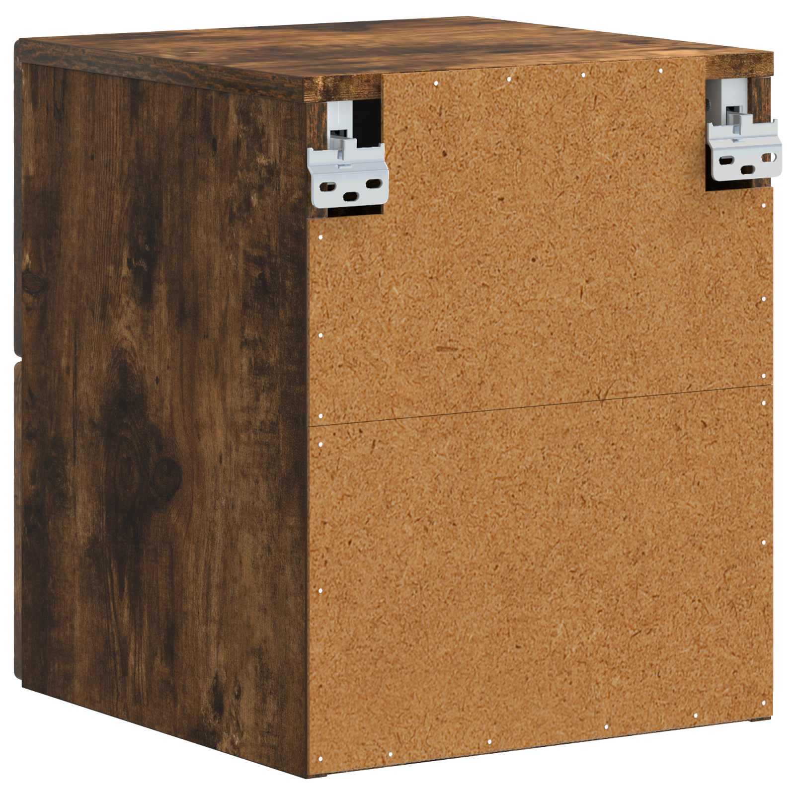 Wandbeugel Bedkast 2 pcs Gerookt eiken 34,5 x 33 x 40 cm – afbeelding 8