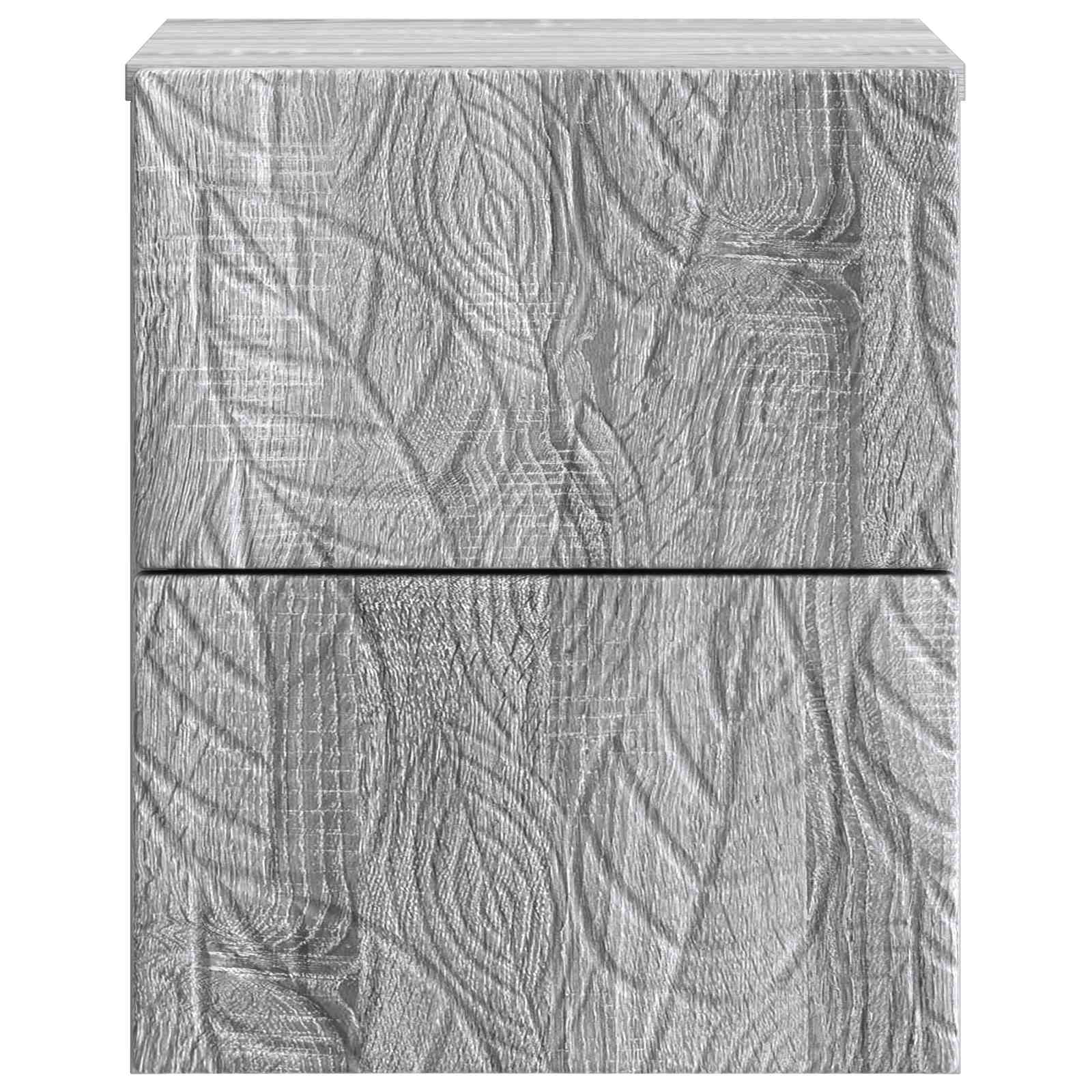 Wandbeugel Bedkast 2 pcs Grijs Sonoma 34,5 x 33 x 40 cm – afbeelding 6