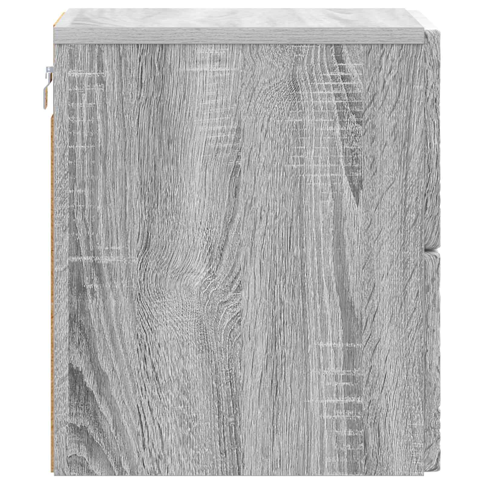 Wandbeugel Bedkast 2 pcs Grijs Sonoma 34,5 x 33 x 40 cm – afbeelding 7