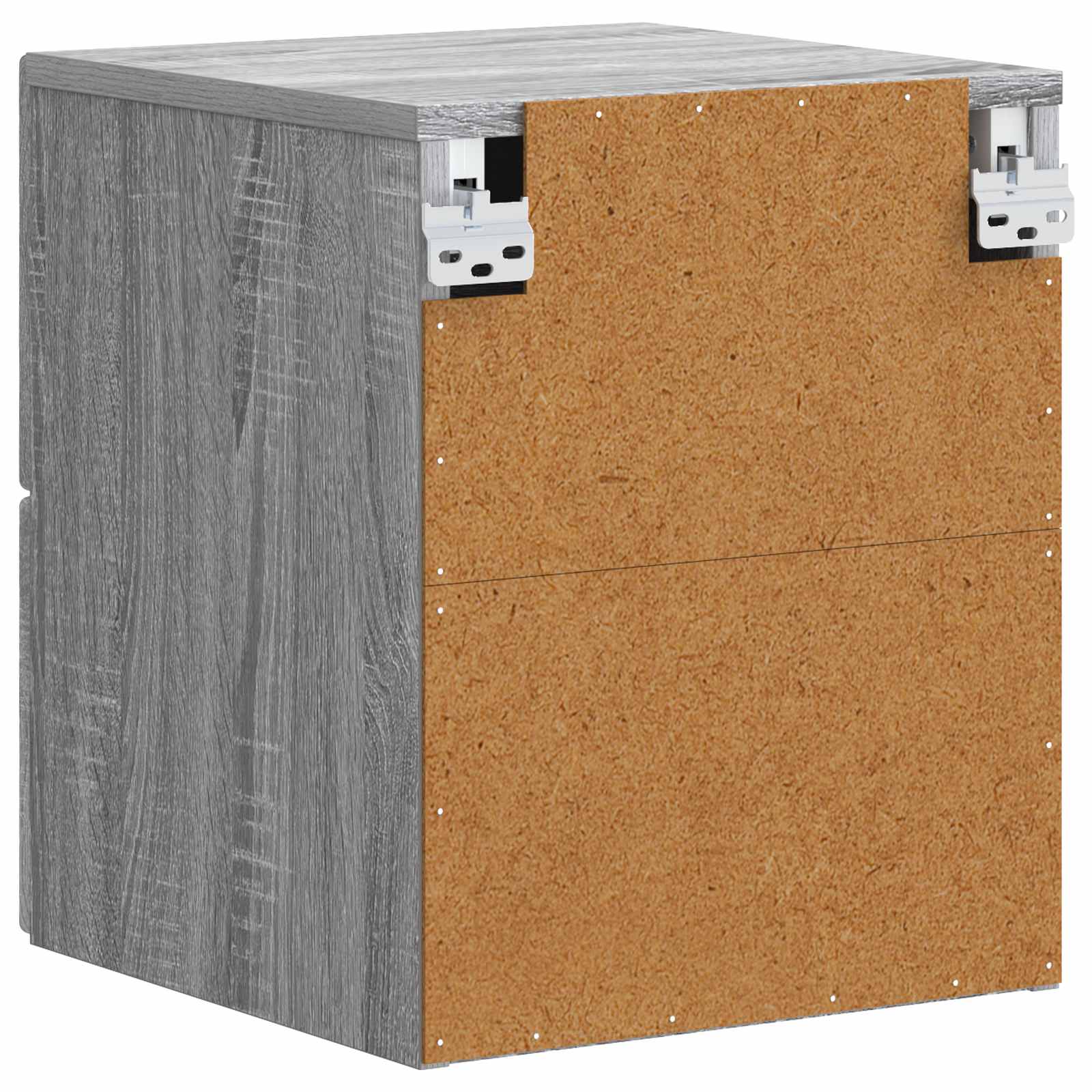 Wandbeugel Bedkast 2 pcs Grijs Sonoma 34,5 x 33 x 40 cm – afbeelding 8