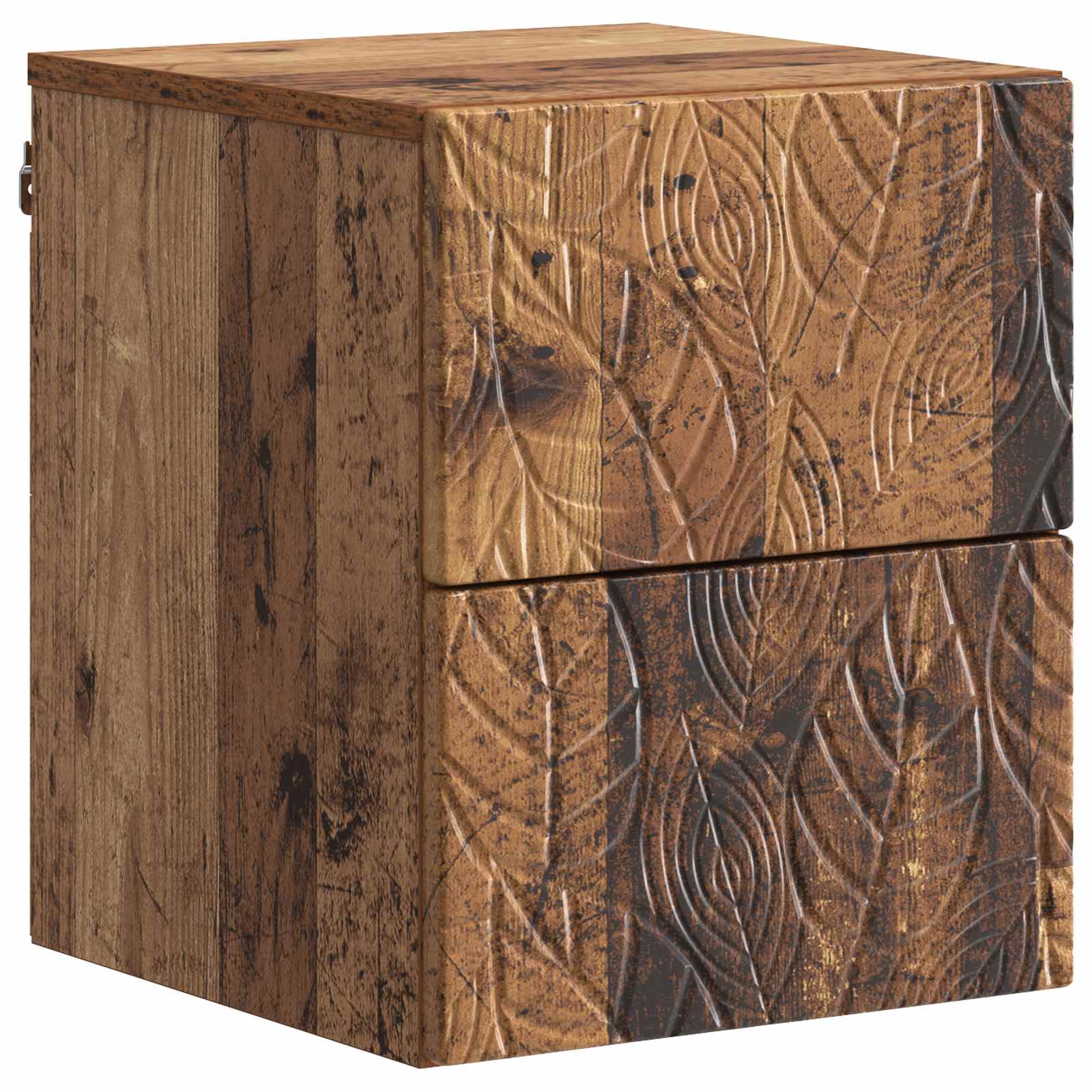 Wandbeugel Bedkast Oud hout 34,5 x 33 x 40 cm Bewerkt hout – afbeelding 2