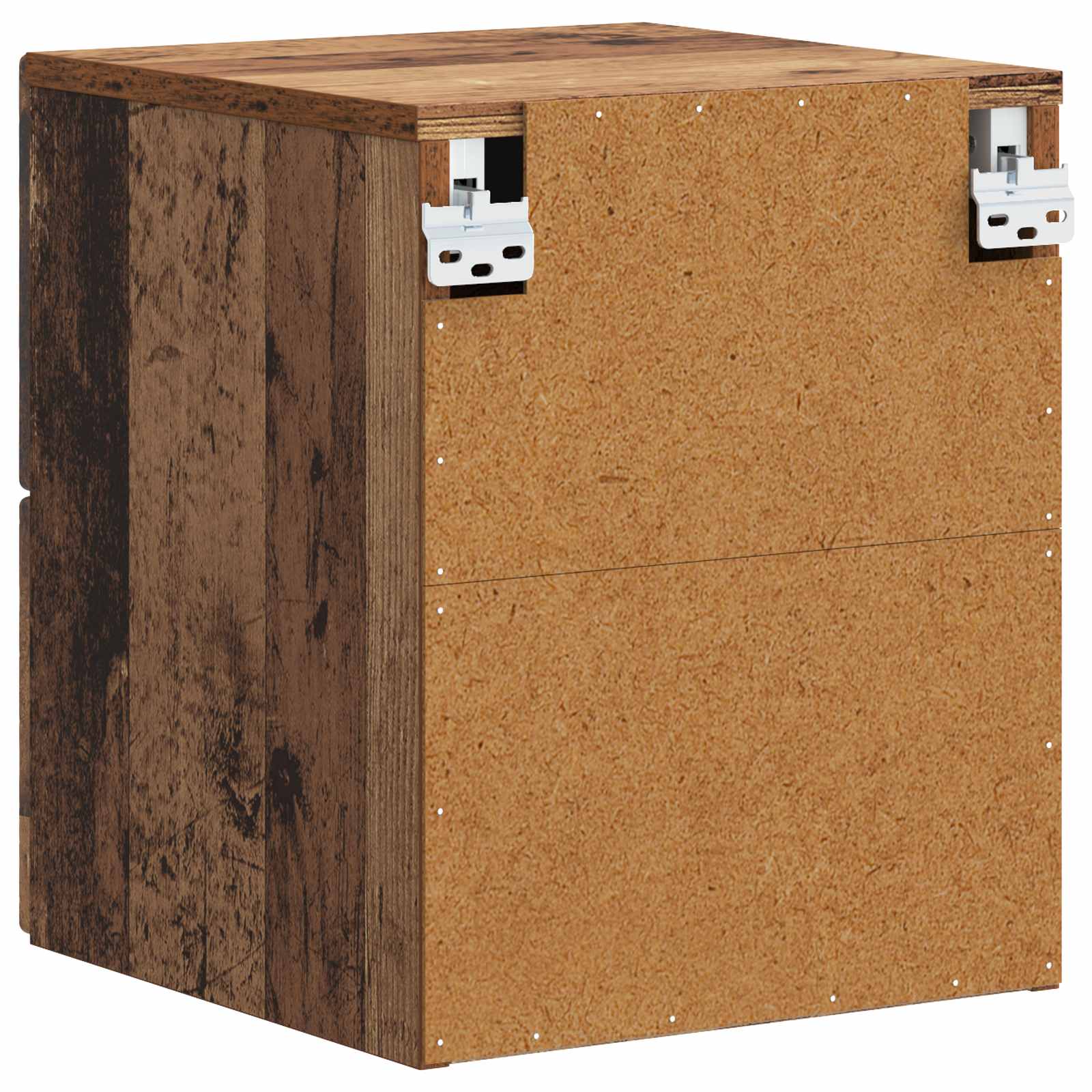 Wandbeugel Bedkast Oud hout 34,5 x 33 x 40 cm Bewerkt hout – afbeelding 6