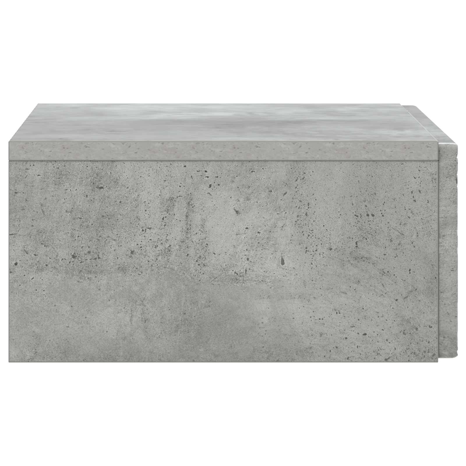Wandmontage Zijtafel Betongrijs 59 x 34,5 x 17 cm Bewerkt hout – afbeelding 5