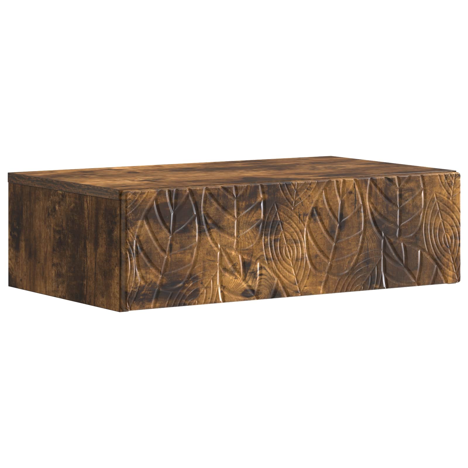 Wandmontage Zijtafel Gerookt eiken 59 x 34,5 x 17 cm – afbeelding 2