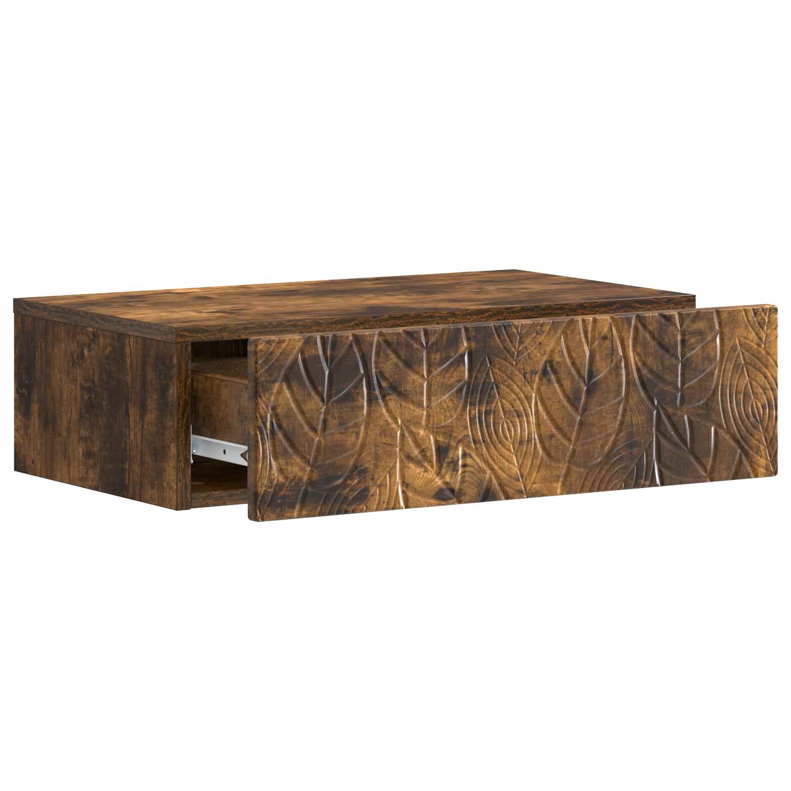 Wandmontage Zijtafel Gerookt eiken 59 x 34,5 x 17 cm – afbeelding 3