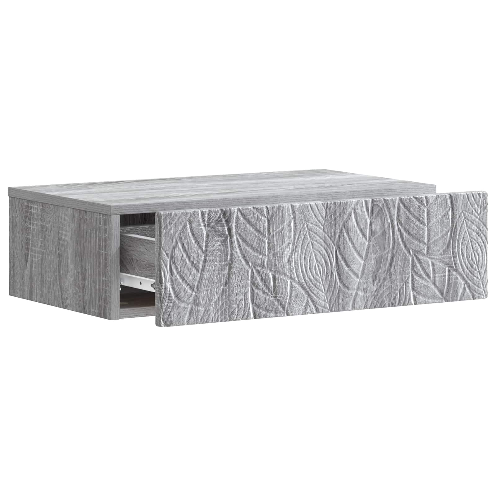 Wandmontage Zijtafel Grijs Sonoma 87,5 x 34,5 x 17 cm – afbeelding 3