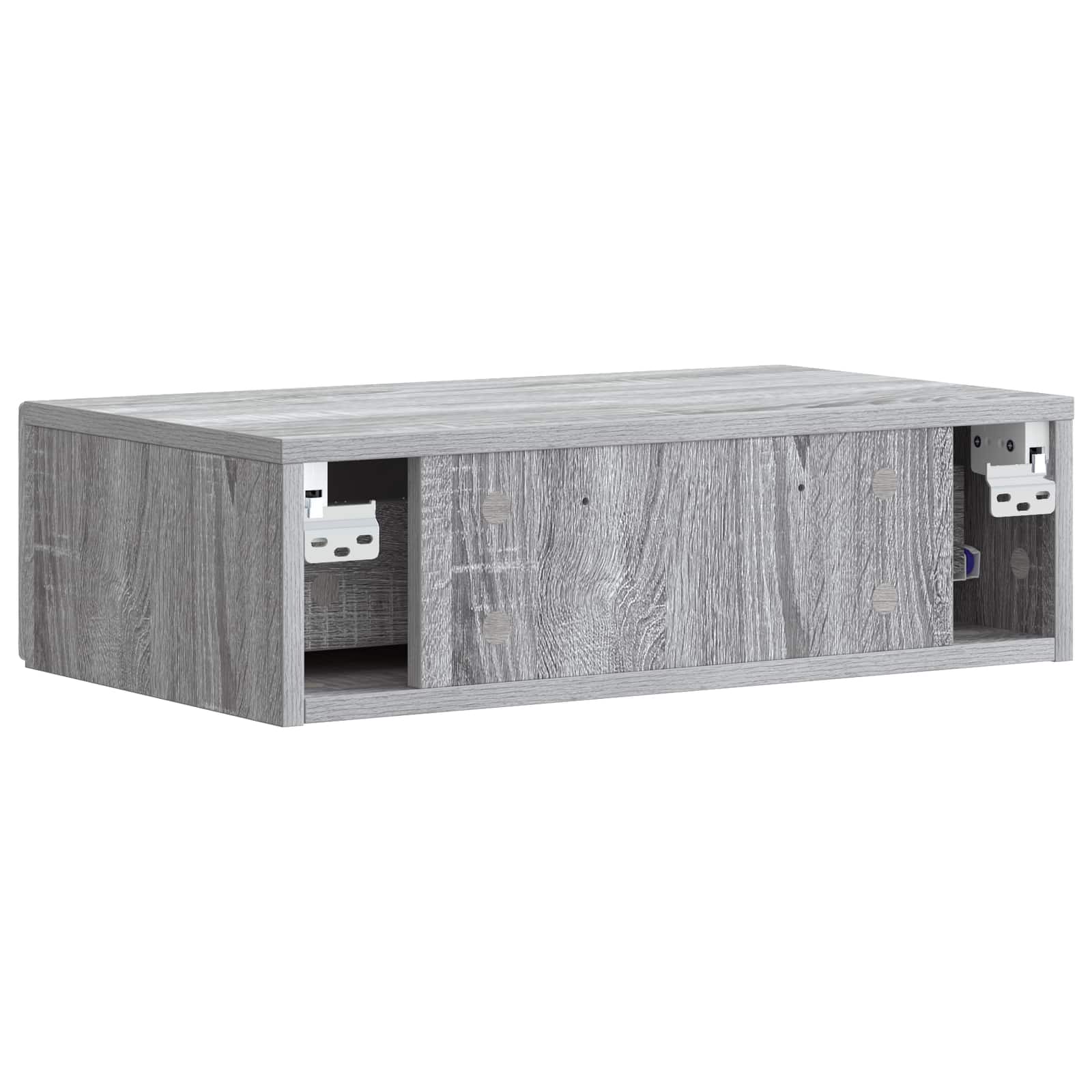 Wandmontage Zijtafel Grijs Sonoma 87,5 x 34,5 x 17 cm – afbeelding 6