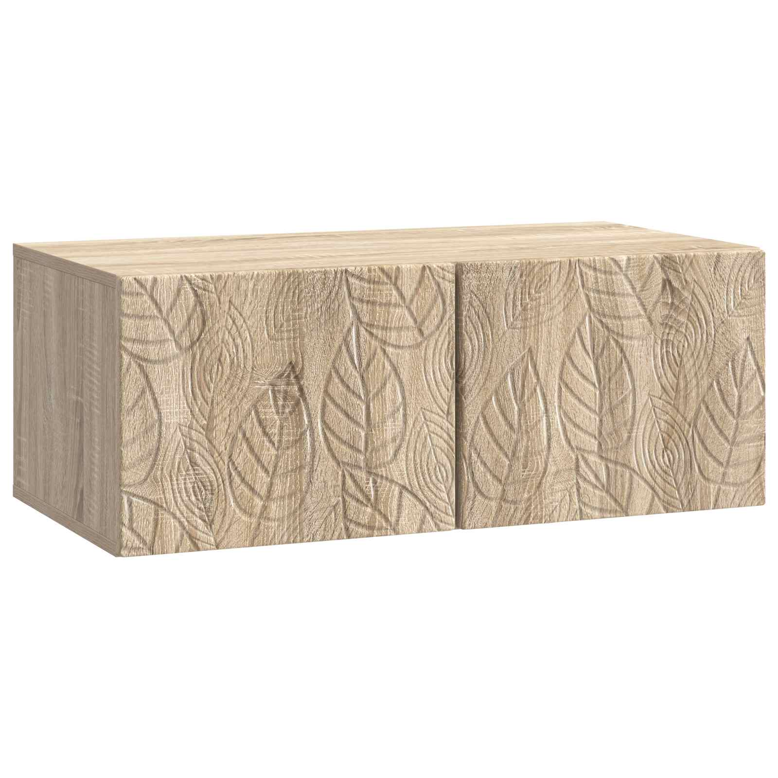 Wandbeugel TV-kast 59,5 x 41 x 30 cm Sonoma Eiken Bewerkt hout – afbeelding 2