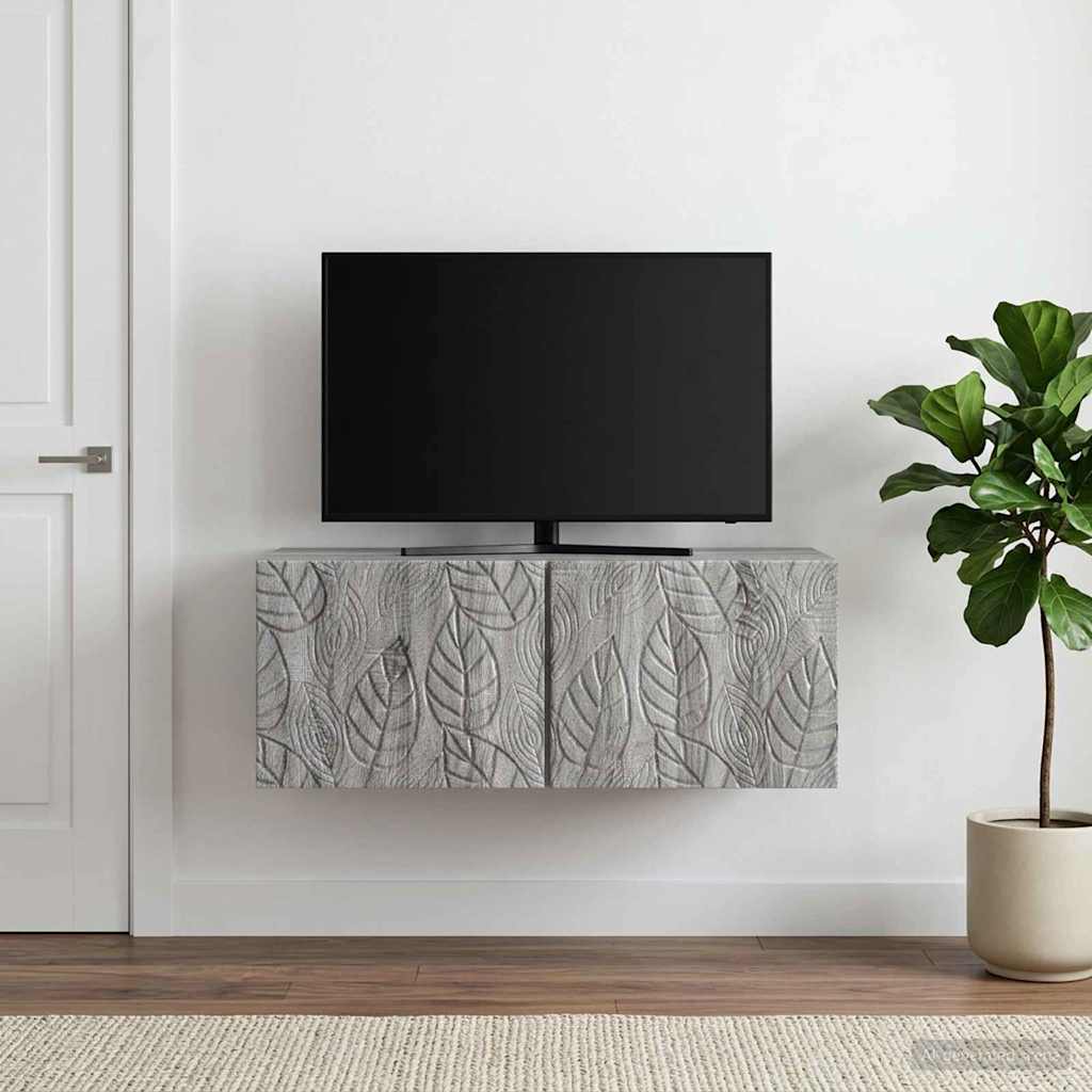 Wandbeugel TV-kast 59,5 x 41 x 30 cm Grijs Sonoma Bewerkt hout – afbeelding 1