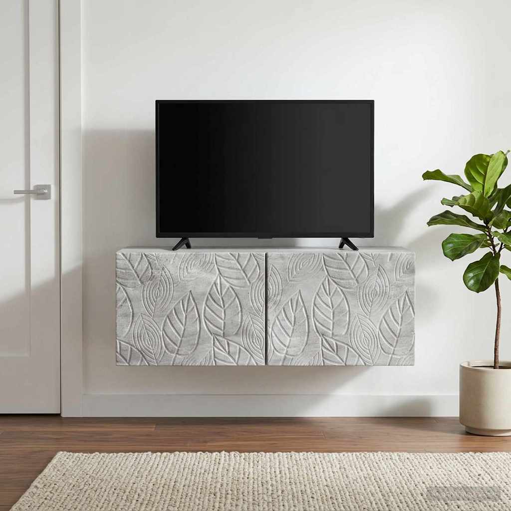 Wandbeugel TV-kast 78,5 x 41 x 30 cm Betongrijs Bewerkt hout