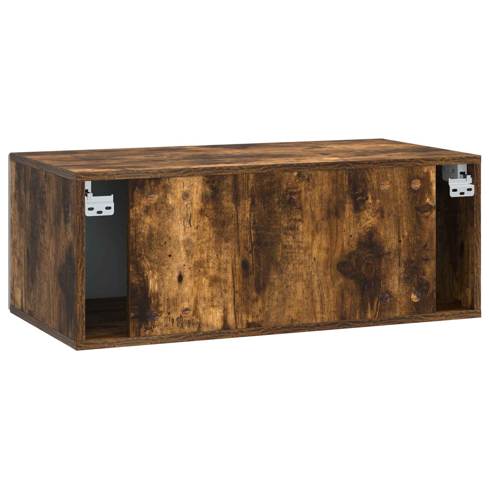 Wandbeugel TV-kast 78,5 x 41 x 30 cm Gerookt eiken Bewerkt hout – afbeelding 7