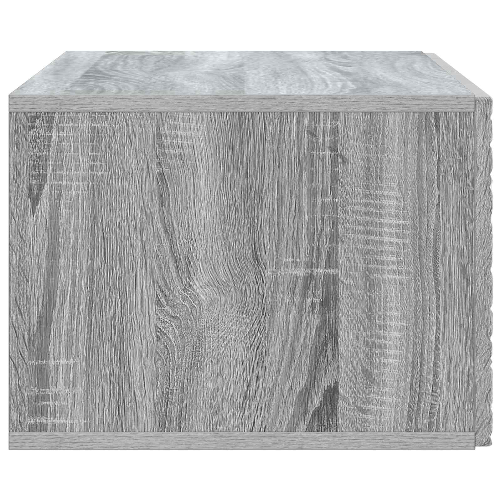 Wandbeugel TV-kast 78,5 x 41 x 30 cm Grijs Sonoma Bewerkt hout – afbeelding 6